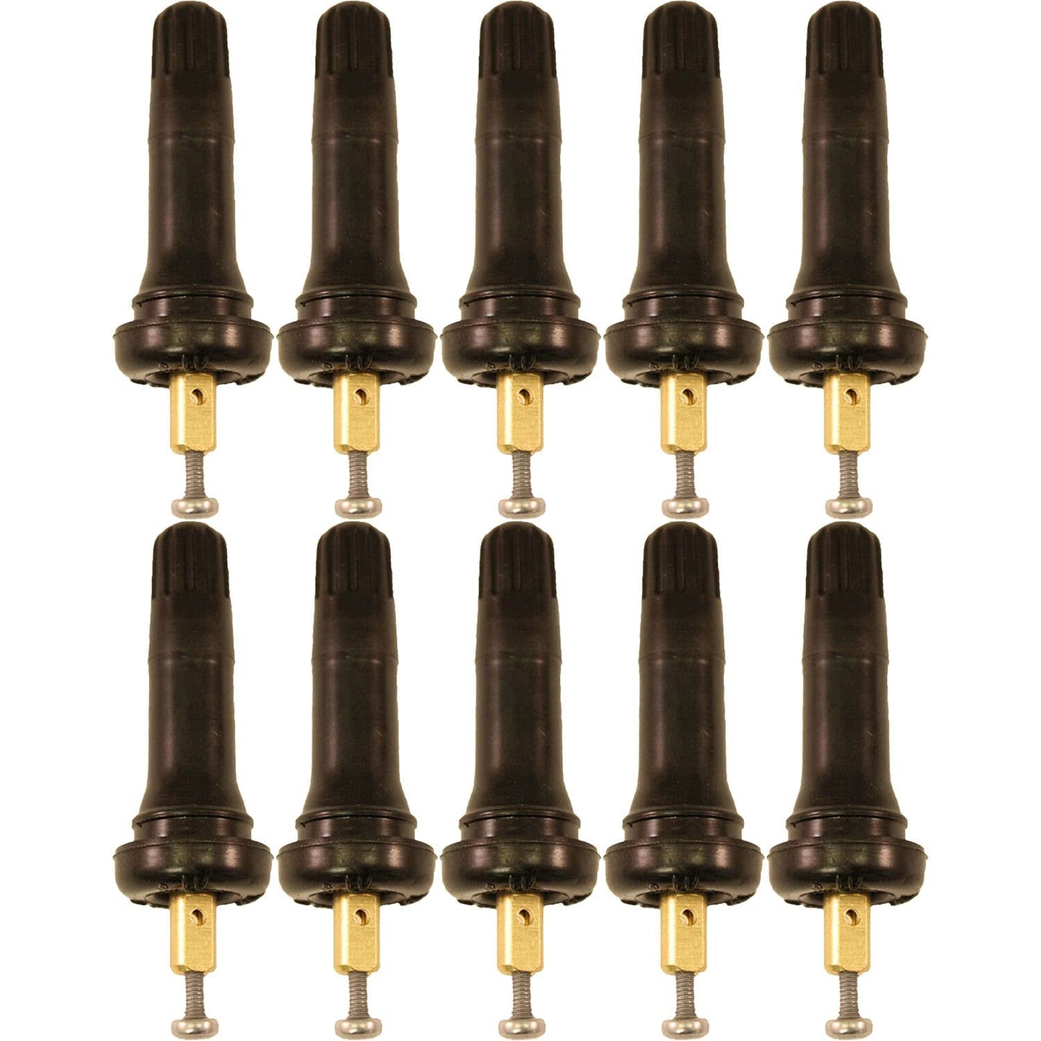 Xtra-Seal 17-20008 TPMS Rubber Snap-in Valve Stem for GM Pack of 10