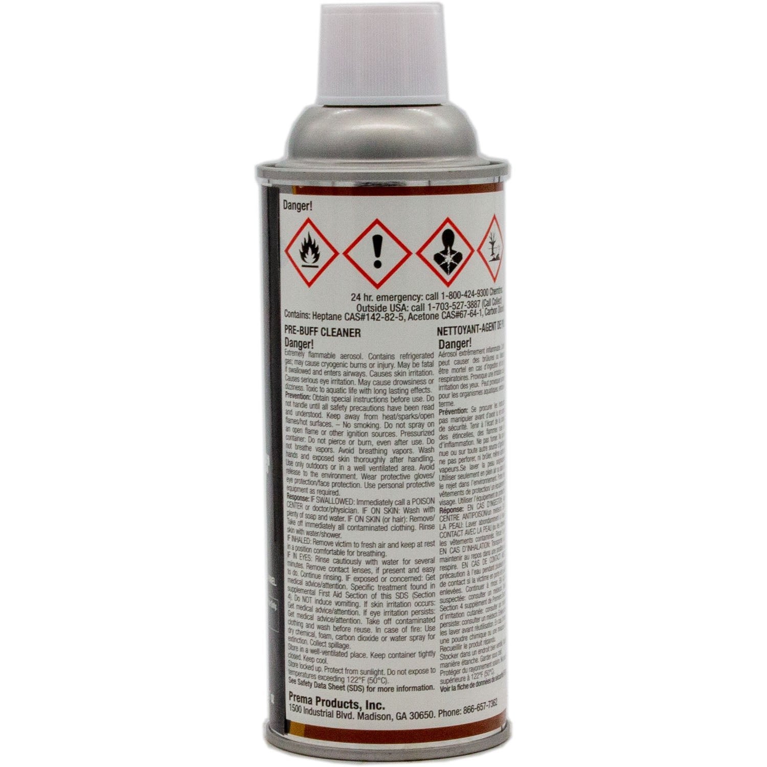 Prema PPC-16 Pre-Buff Cleaner Aerosol Flammable 11.1oz.