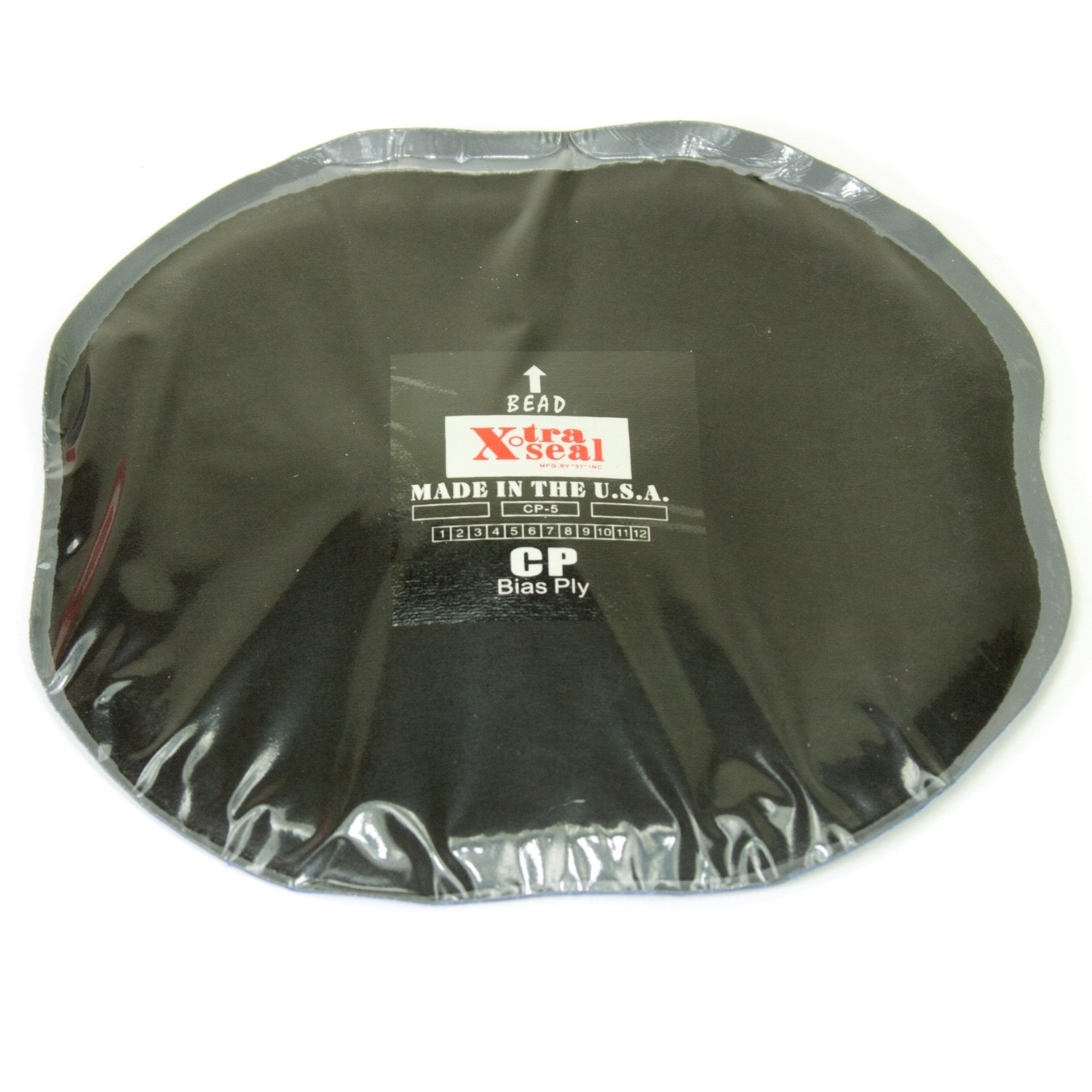Xtra Seal 11-455 6-1/2" Square Bias Ply Tire Patch 4-Ply - Box of 10