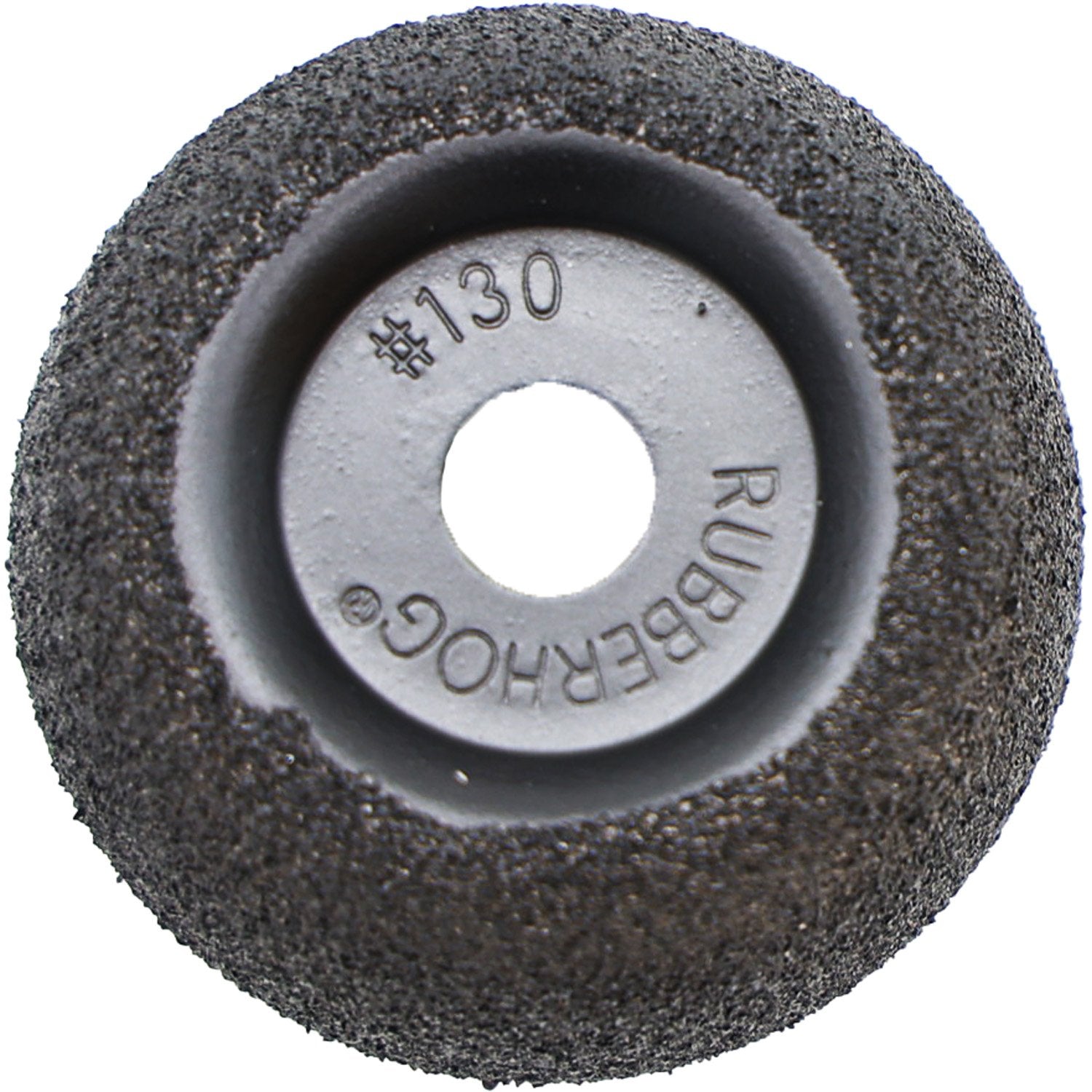 Rubberhog 2" x 3/4" Economy Flared Contour Buffing Wheel 60 Grit 3/8" Arbor Hole