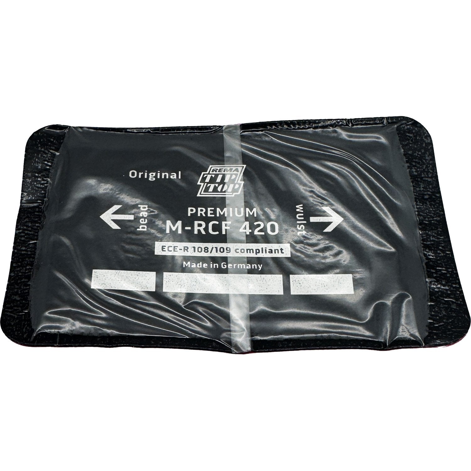 REMA TIP TOP M-RCF 420 Radial Tire Repair Patch 124mm x 80mm 1ply - Box of 10