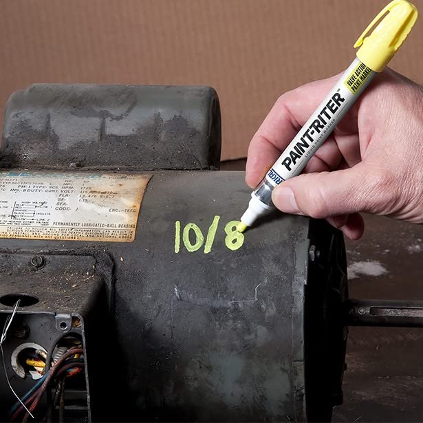 Markal Valve Action Liquid Paint Marker with 1/8" Bullet Tip - White Pack of 12