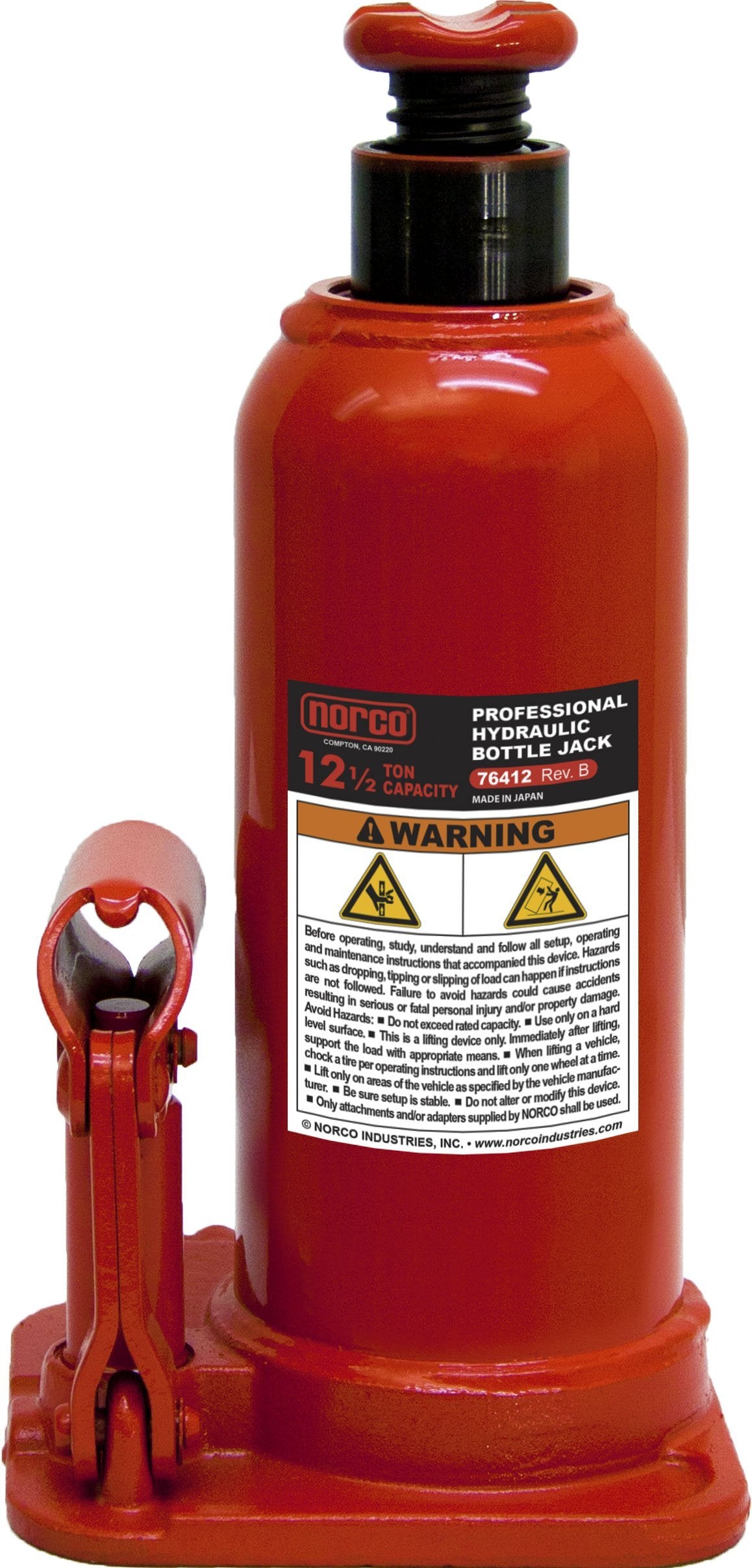 Norco 76412A Heavy Duty 12 Ton Standard Bottle Jack
