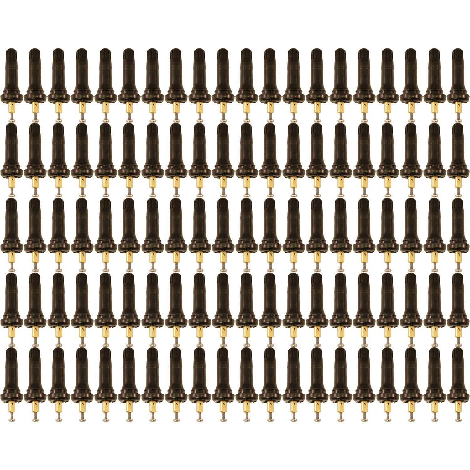 Xtra-Seal 17-20008 TPMS Rubber Snap-in Valve Stem for GM Pack of 100