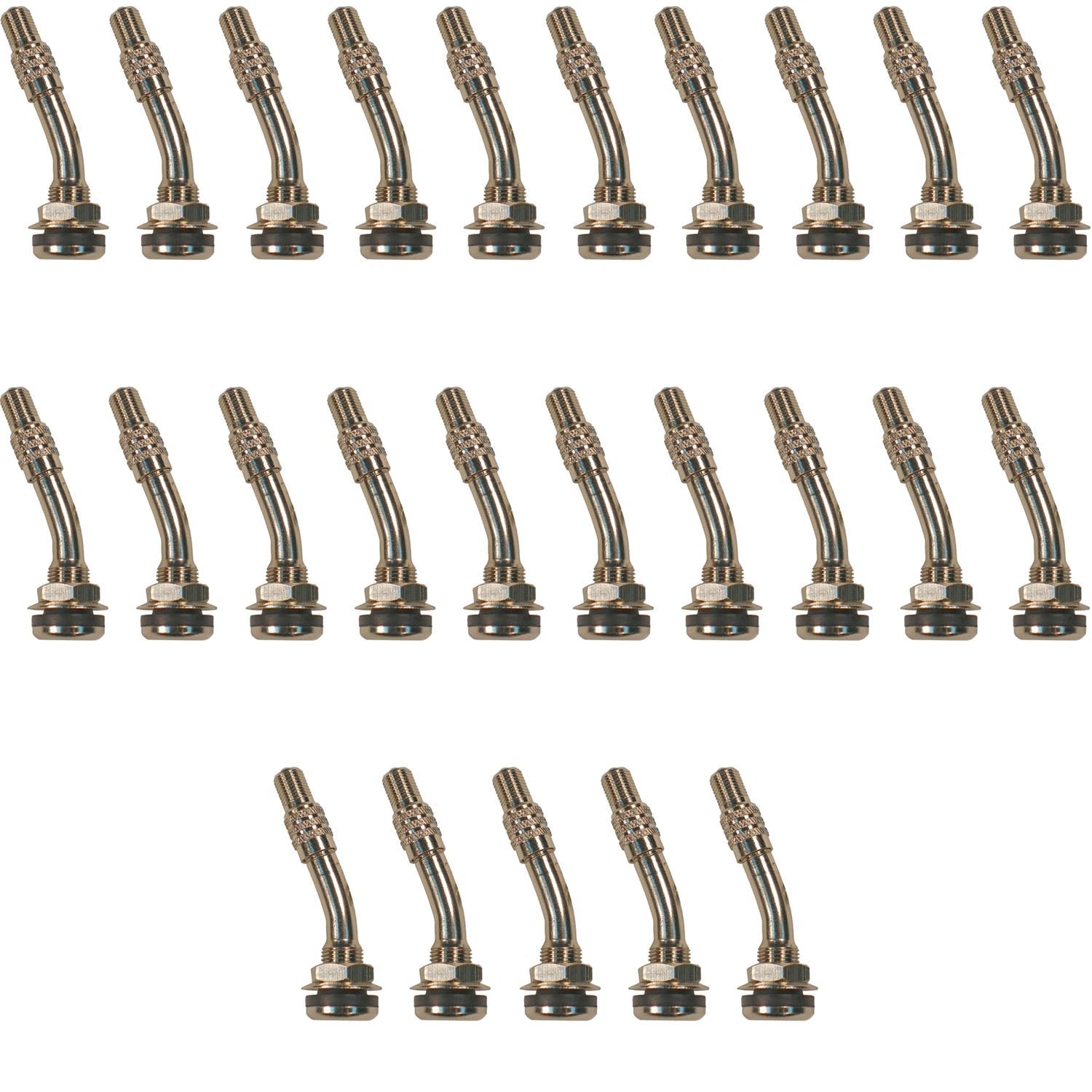 TR416MC 2" Bent Clamp In High Pressure Valve Stem for Dual Wheels Pack of 25