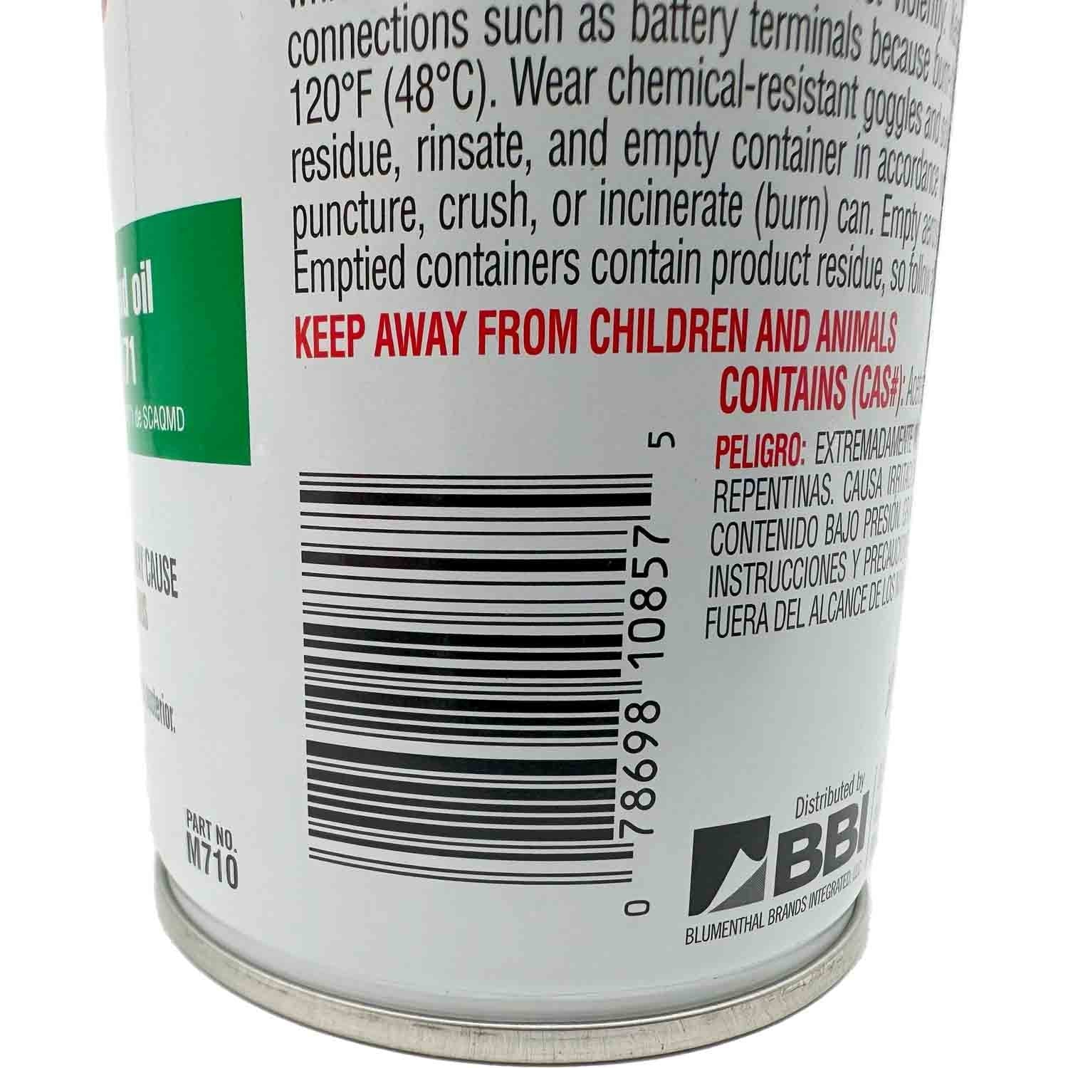 Gunk M710 Non-Chlorinated Low VOC Brake Parts Cleaner - 14oz Pack of 12