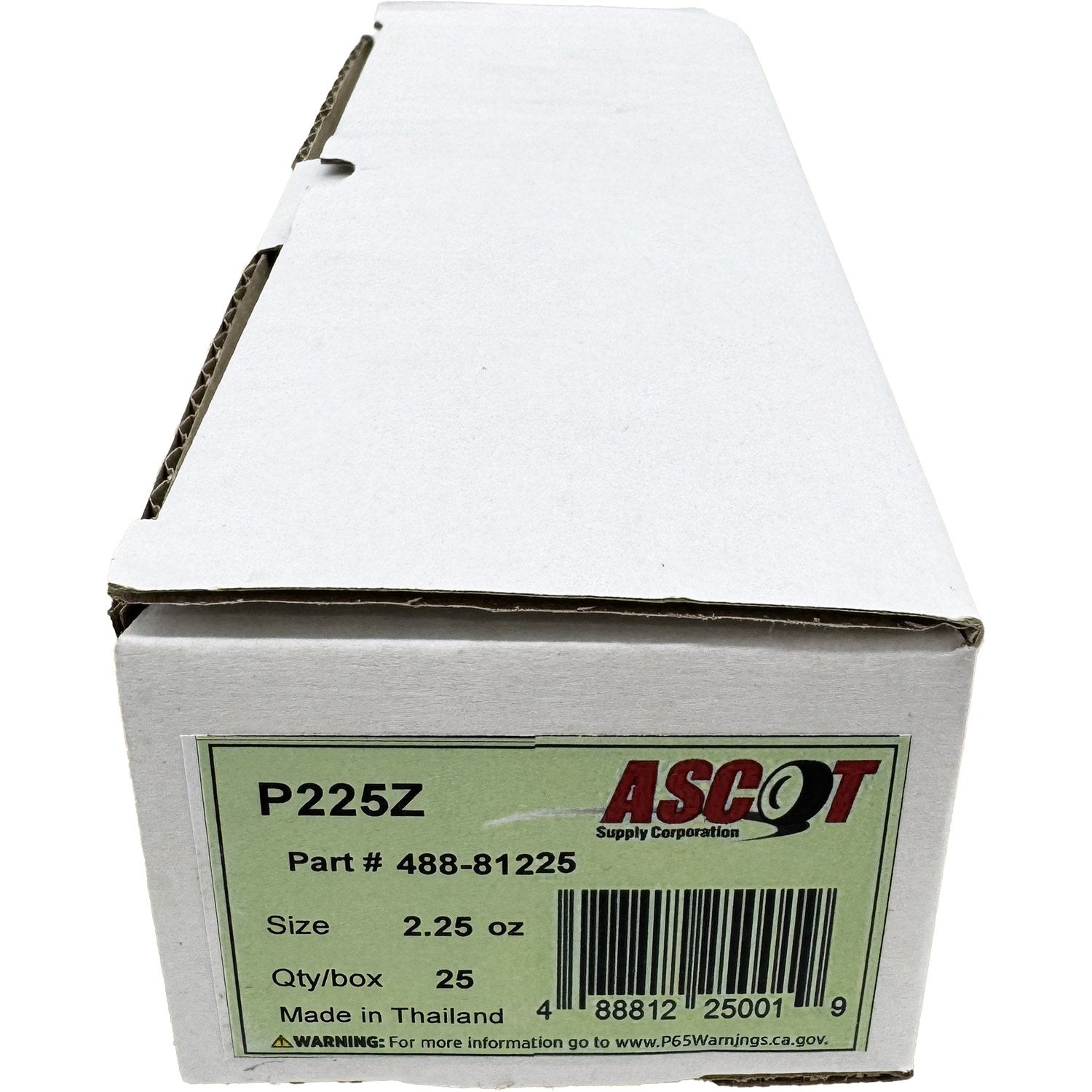 Ascot P Style Coated Zinc Clip-On Wheel Weight 2.25oz - Box of 25