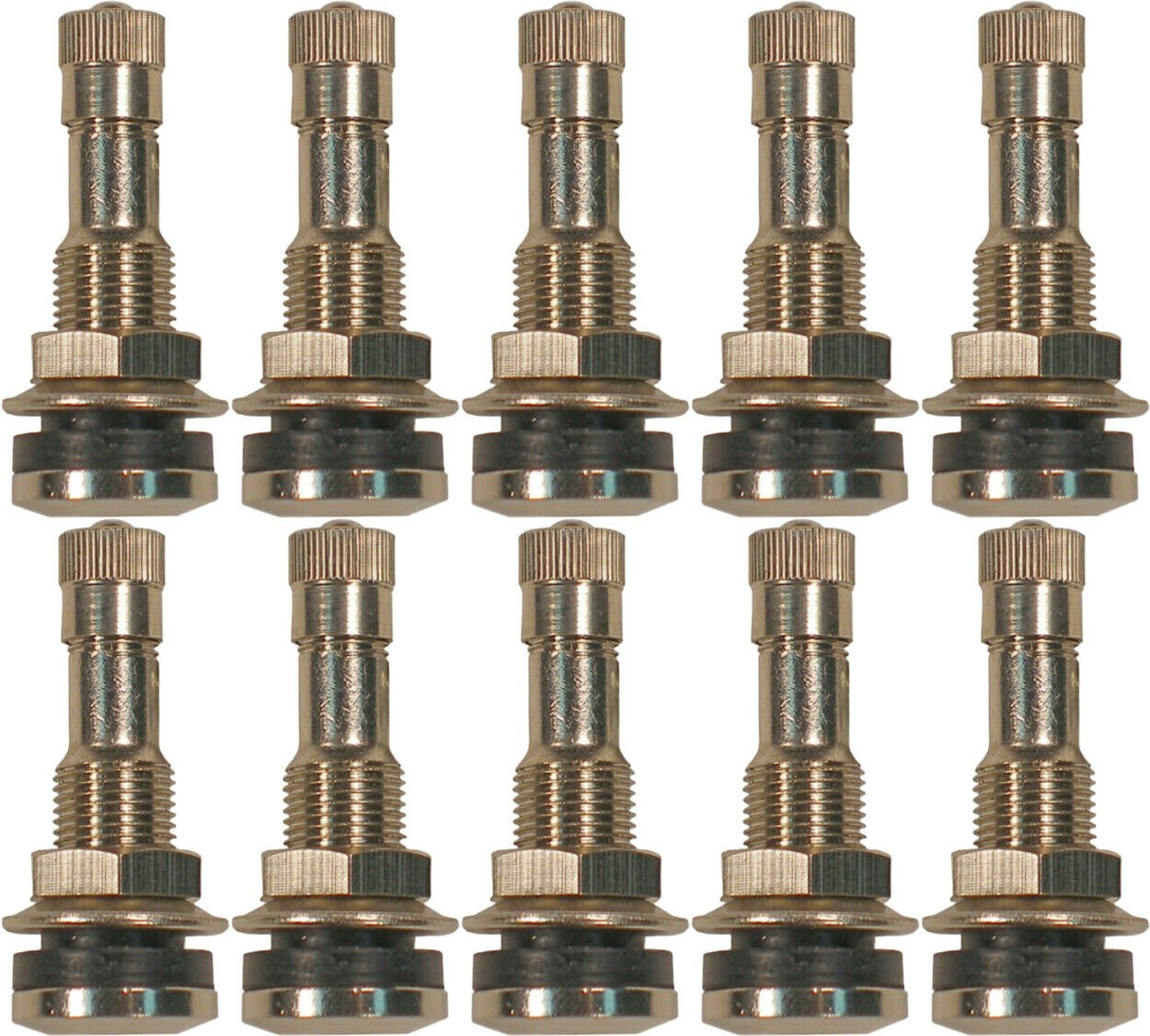 Dill VS-902CR 1-1/4" Nickle Plated Brass Bolt In Valve Stem .453/.625 Pack of 10