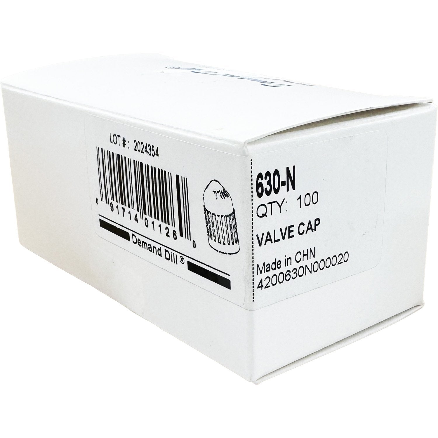 Dill 630-N Large Grey Plastic TPMS Valve Cap 100/BX