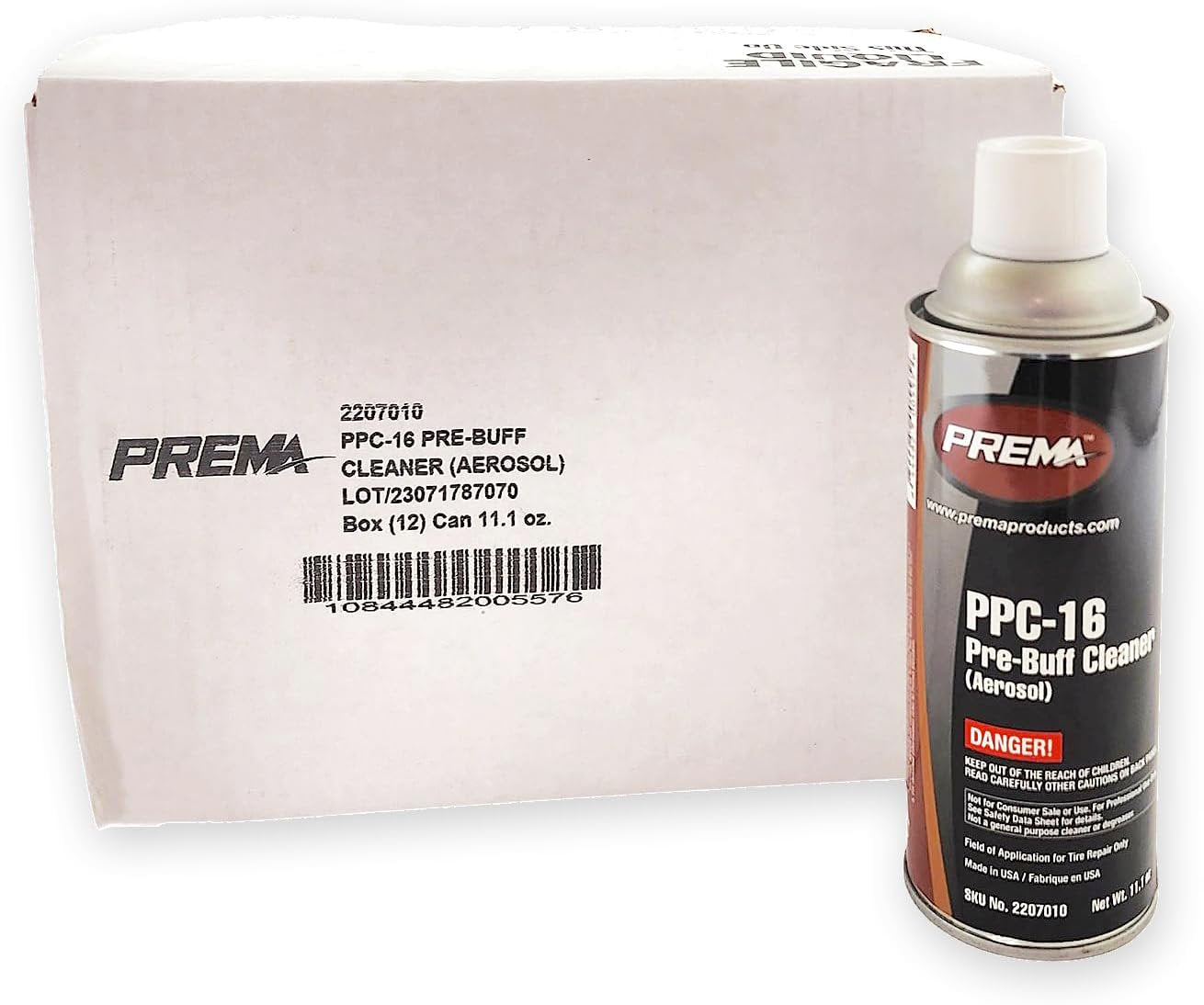 Prema PPC-16 Tire Pre-Buff Cleaner Spray 16 oz (Case of 12)