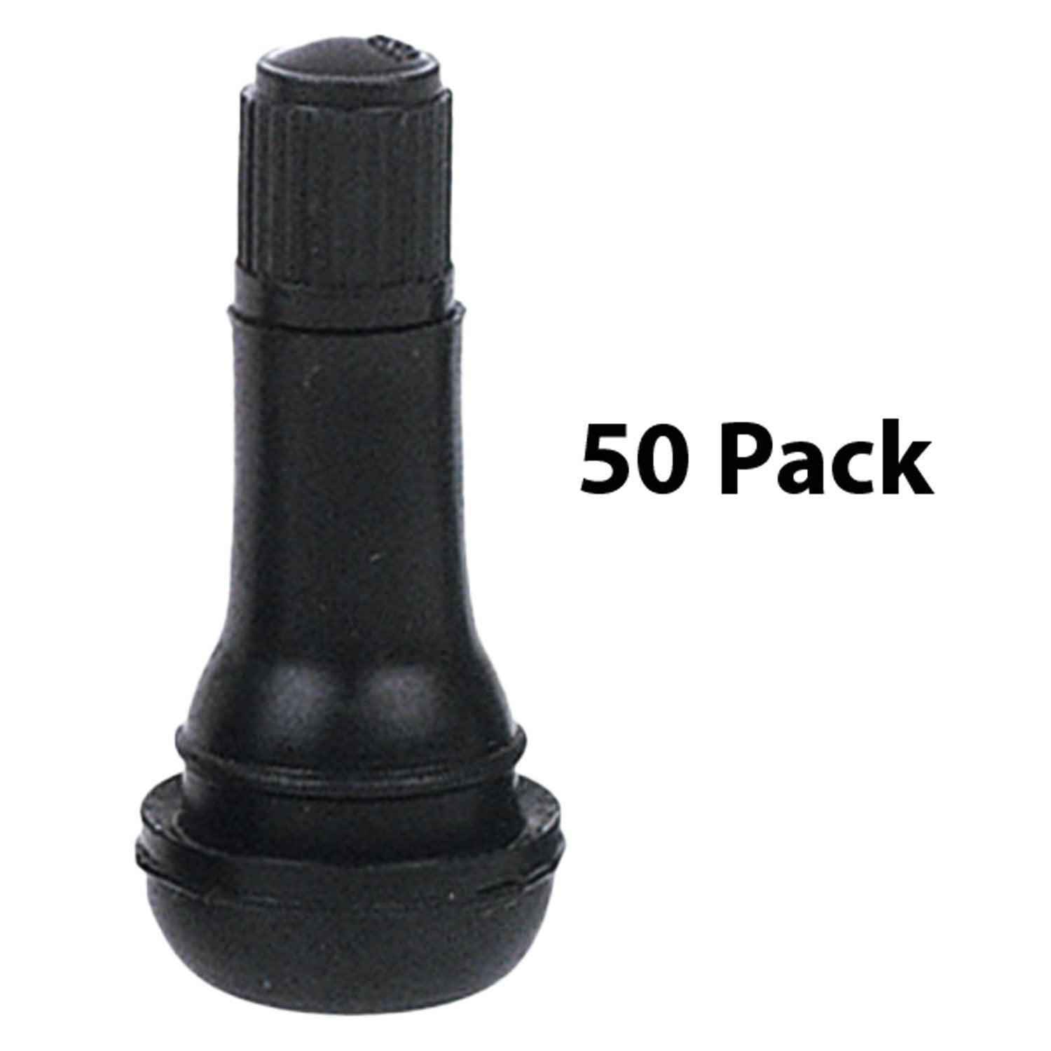 Ascot TR413 1-1/4" Rubber Snap-in .453 Valve Stem Pack of 50