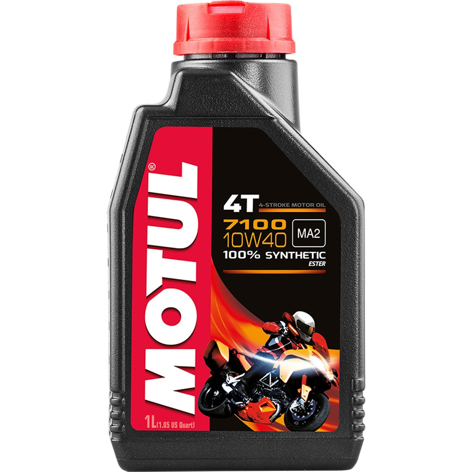 Motul 7100 4T 100% Synthetic Motor Oil 10W40 - 1 Liter
