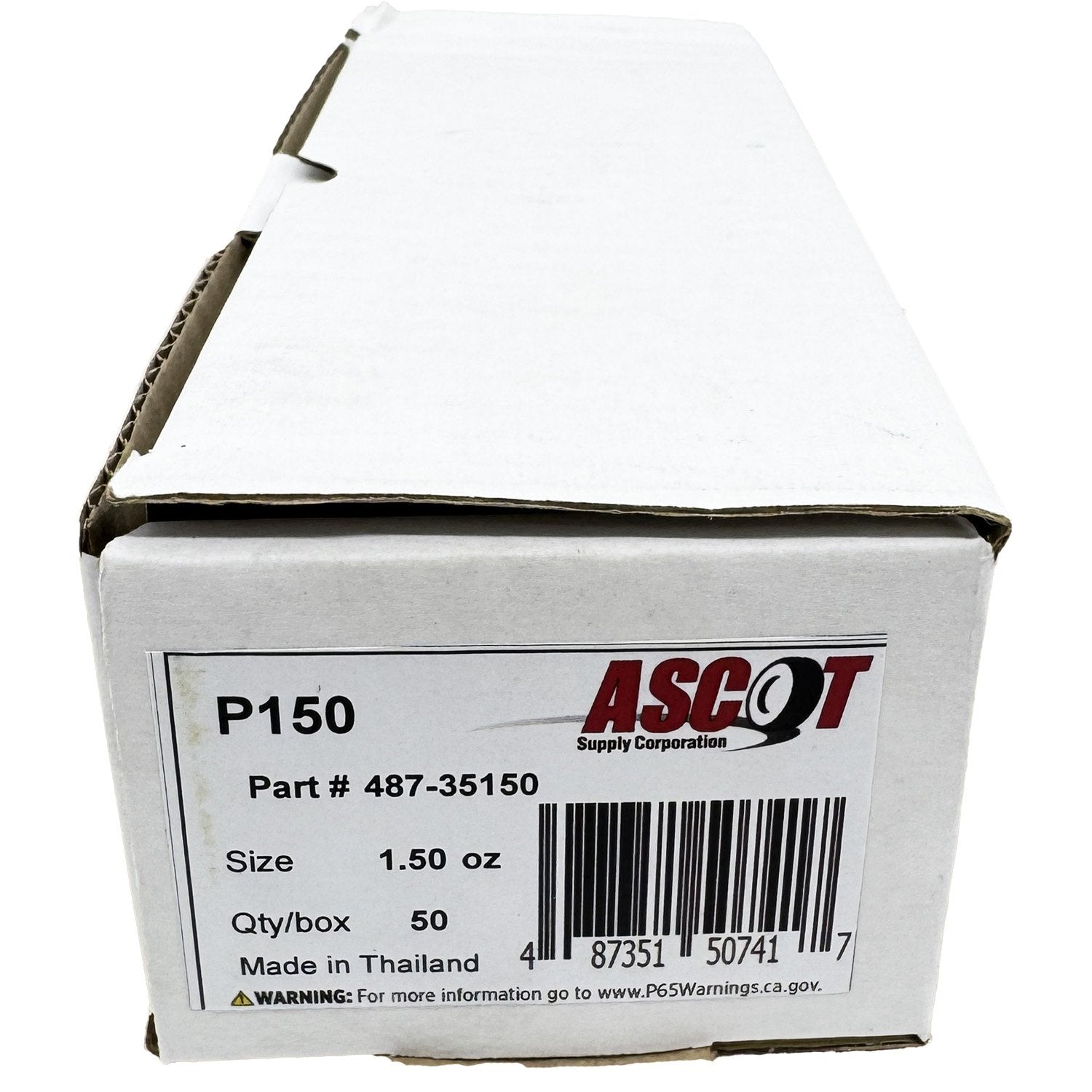 Ascot P Style Uncoated Lead Clip-On Wheel Weight 1.50oz - Box of 50