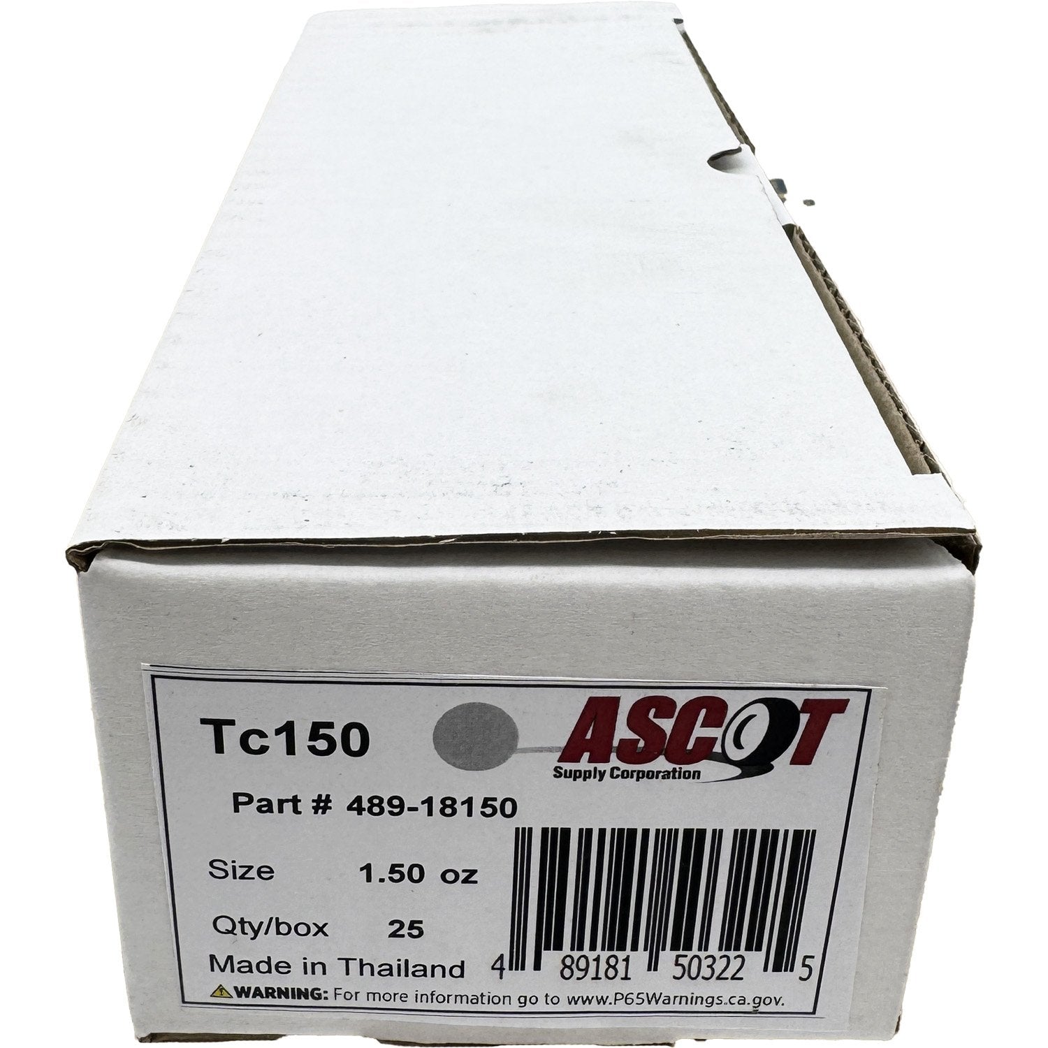Ascot T Style Coated Lead Clip-On Wheel Weight 1.50oz - Box of 25