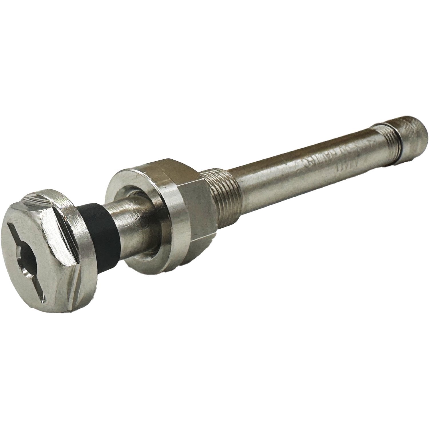 Haltec 84 MS-00 3.3" Straight Metric O-Ring Seal Commercial Tire Valve Stem (9.7mm Rim Hole)