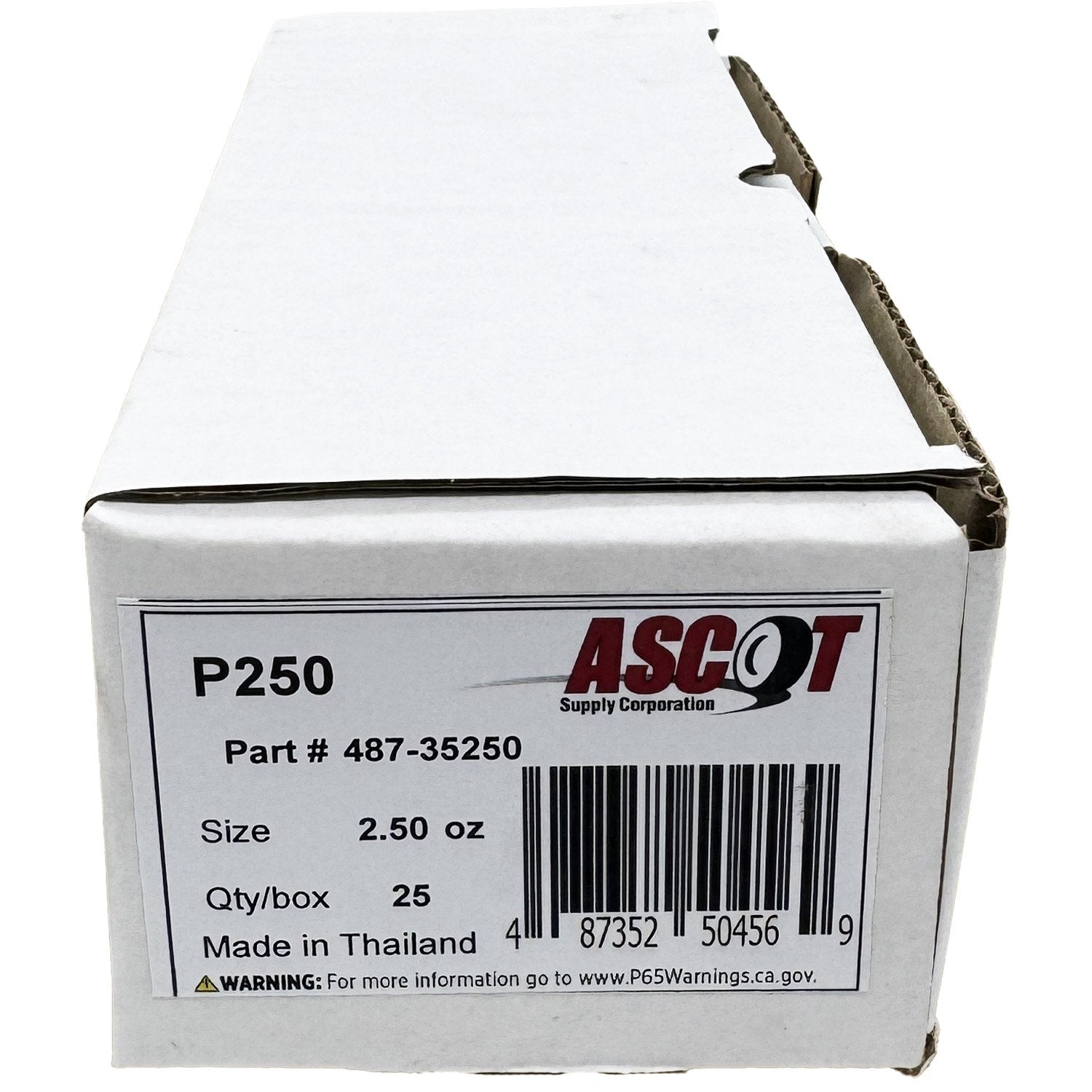 Ascot P Style Uncoated Lead Clip-On Wheel Weight 2.50oz - Box of 25