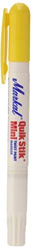 Markal 61127 Quik Stik All Purpose Solid Paint Marker - Yellow Pack of 12