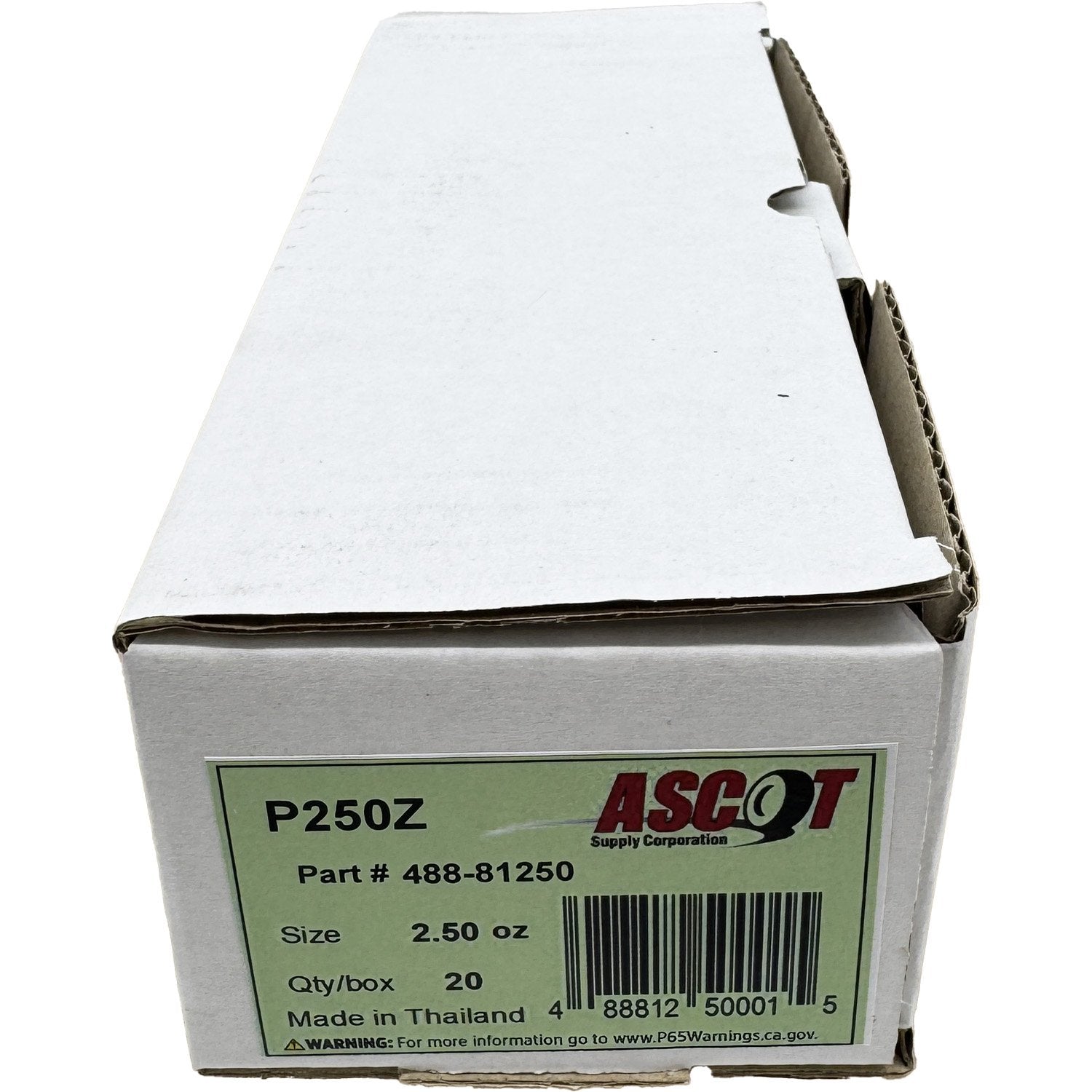 Ascot P Style Coated Zinc Clip-On Wheel Weight 2.50oz - Box of 20