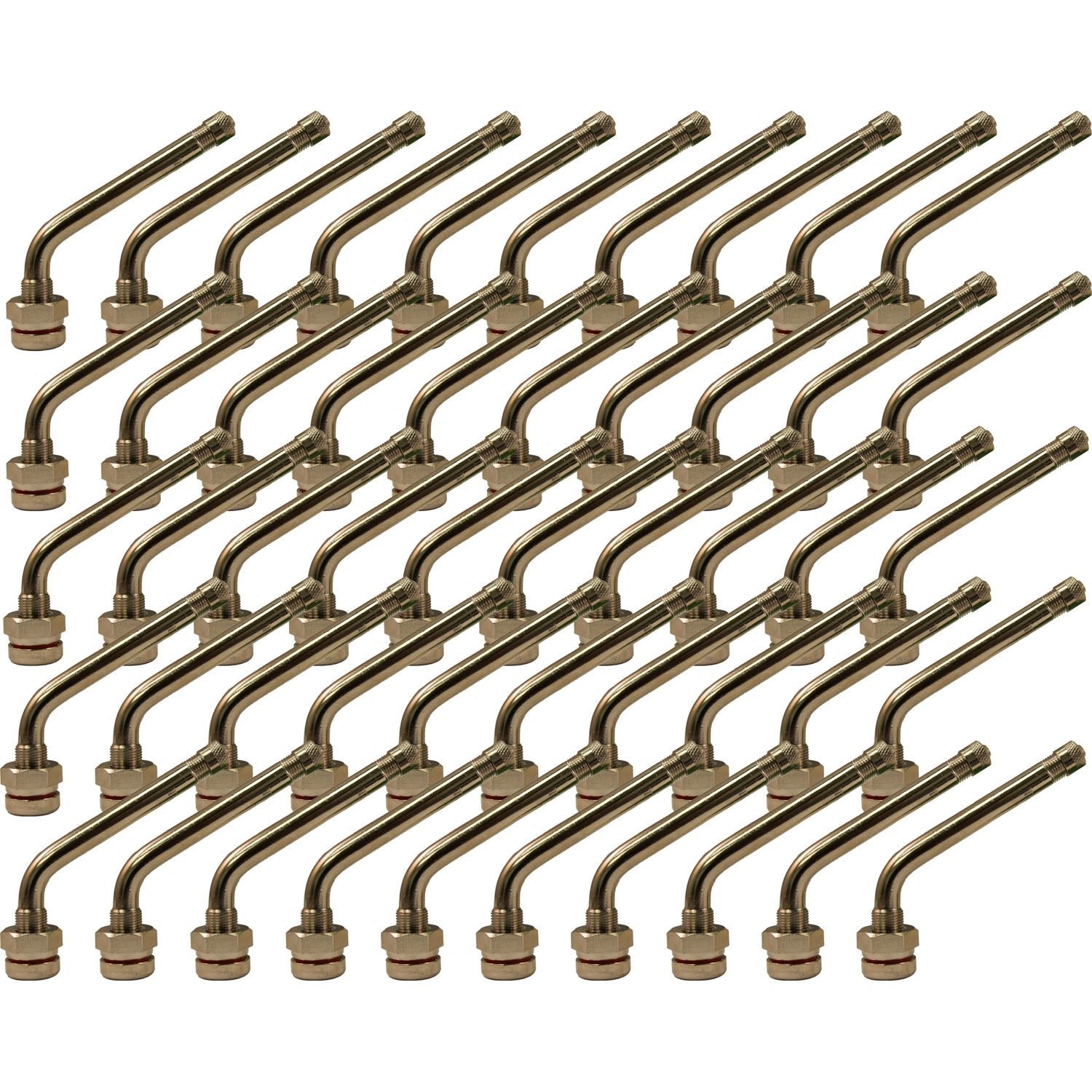 TR545D .98" x 2.6" 60° Bend Truck Valve Stem for Alcoa Aluminum Wheels Pack of 50
