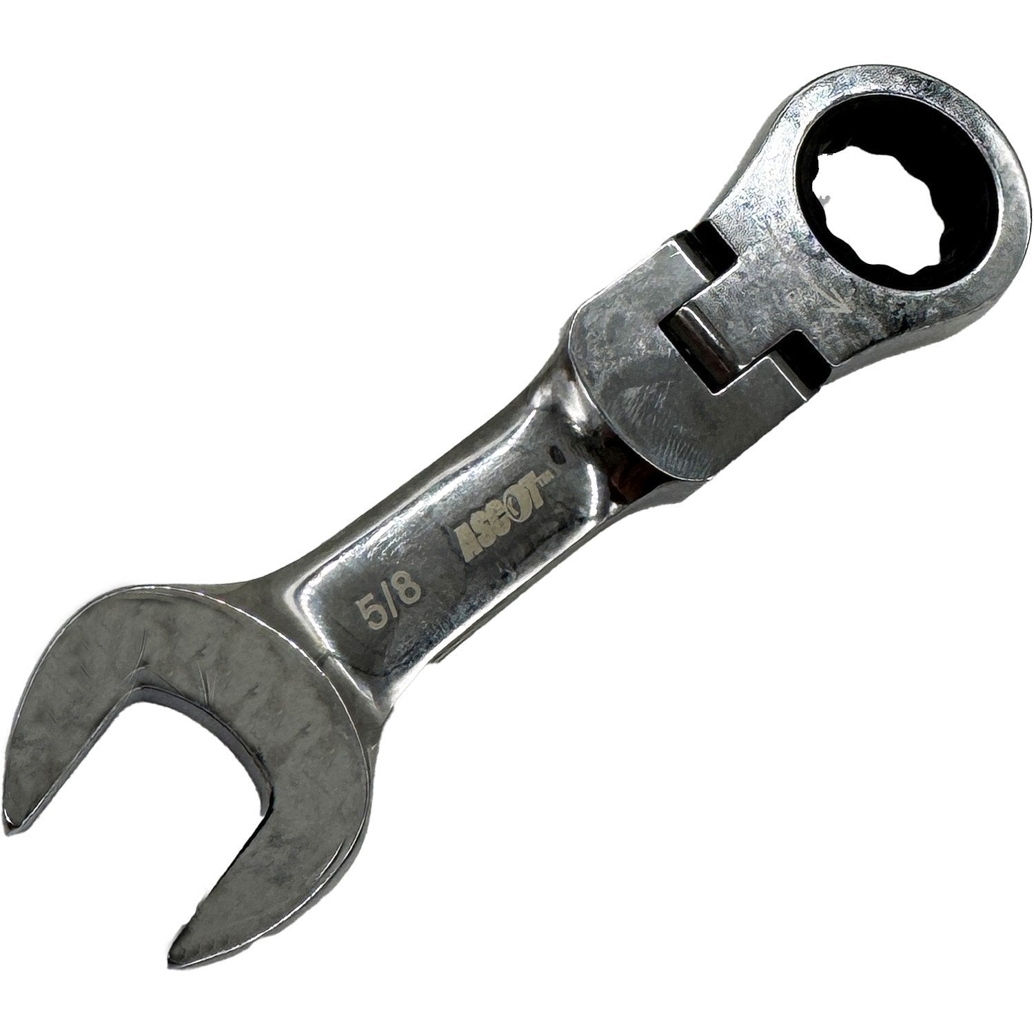 Ascot 5/8" Stubby Flex Head Open End Combination