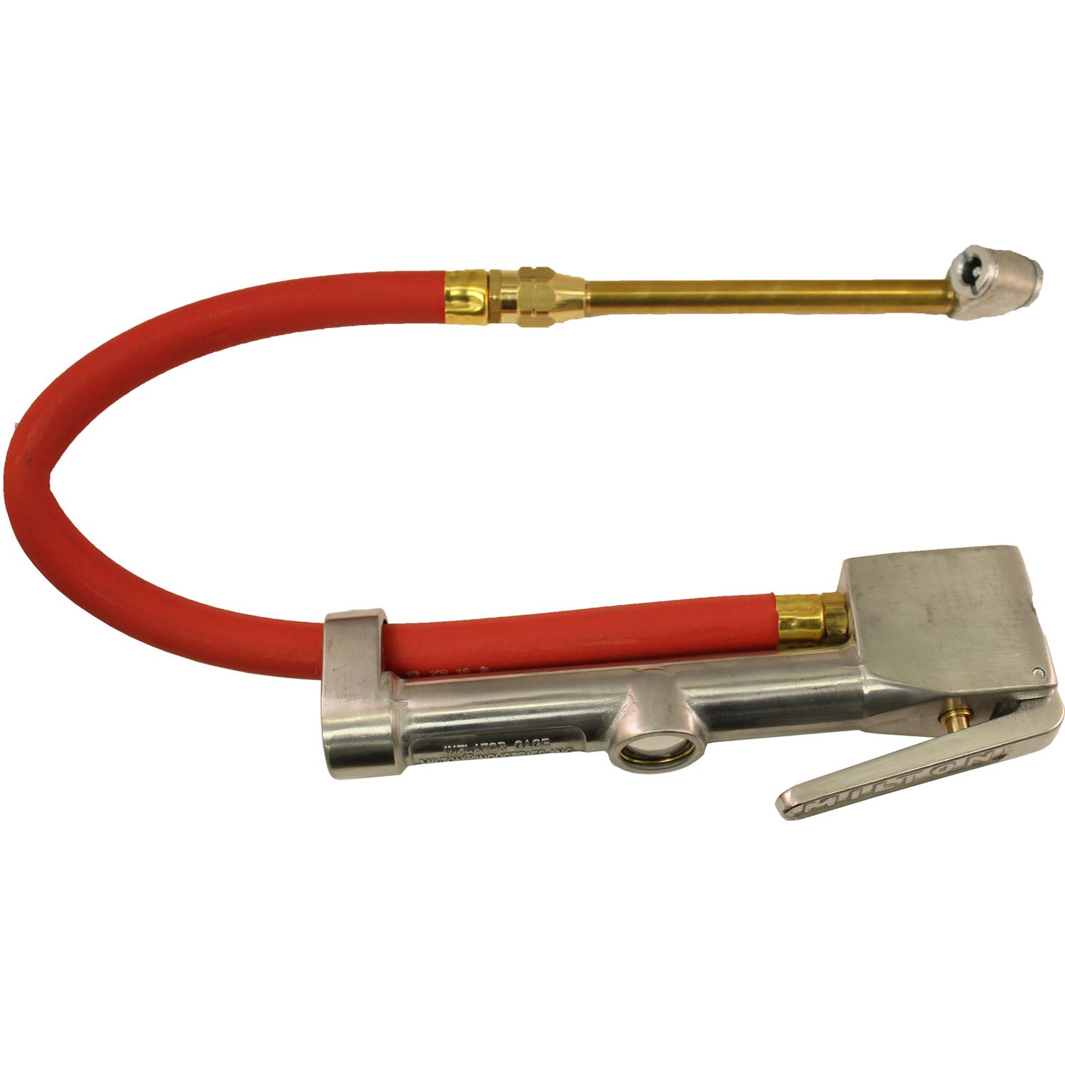 Milton S-506 Dual Head Chuck Tire Inflator Gauge 10 - 160 PSI 15" Hose