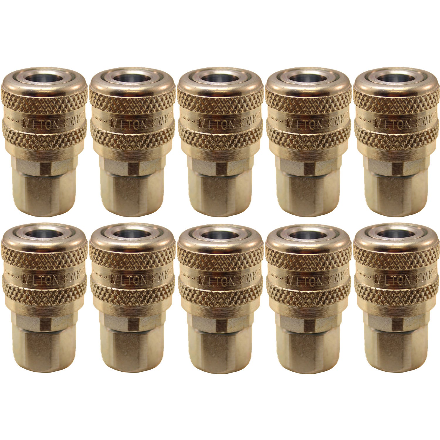 Milton 775 1/4" FNPT A-Style Coupler Pack of 10