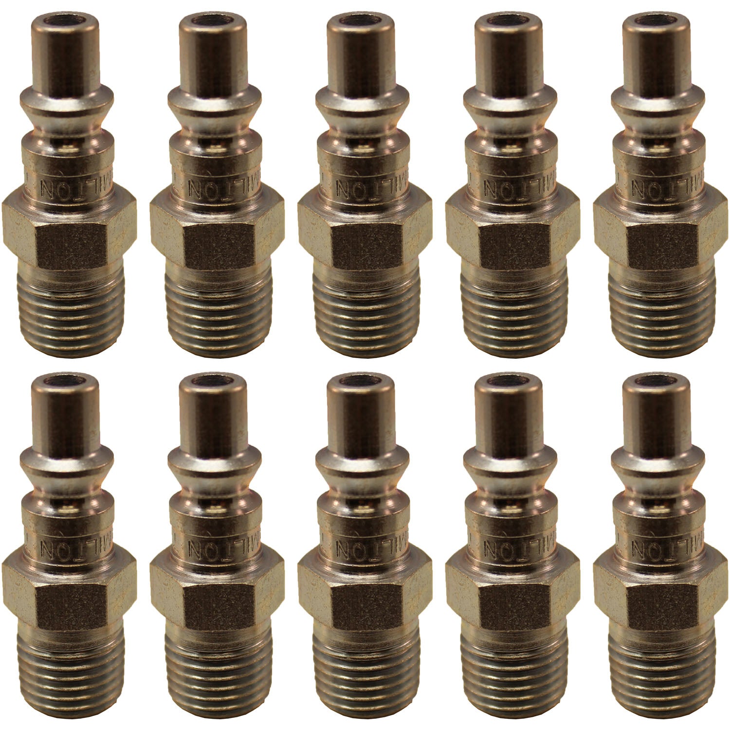 Milton 777 1/4" MNPT A-Style Plug Pack of 10