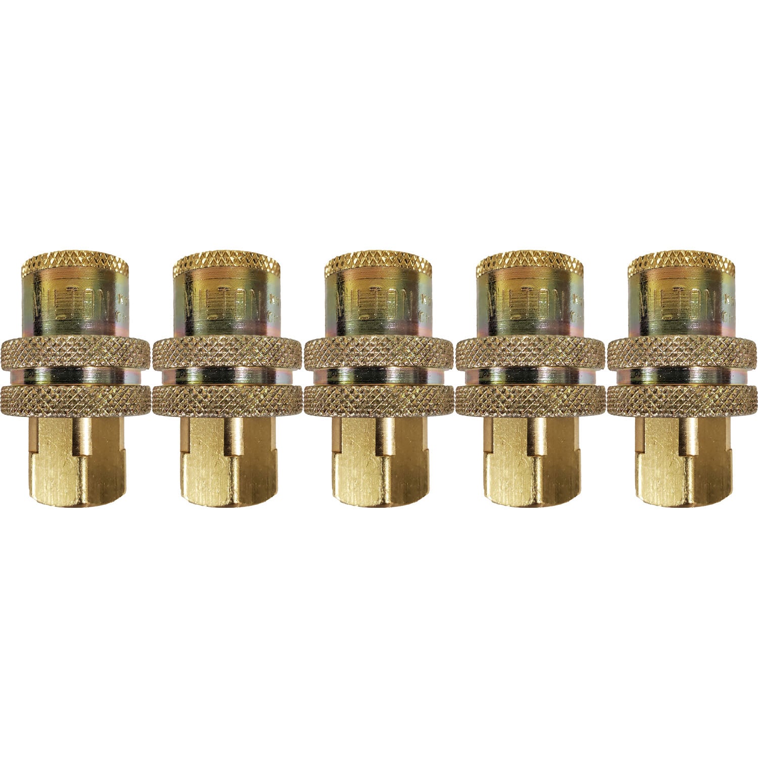 Milton 787 1/4" FPT Tru Flate T Style Coupler Pack of 5