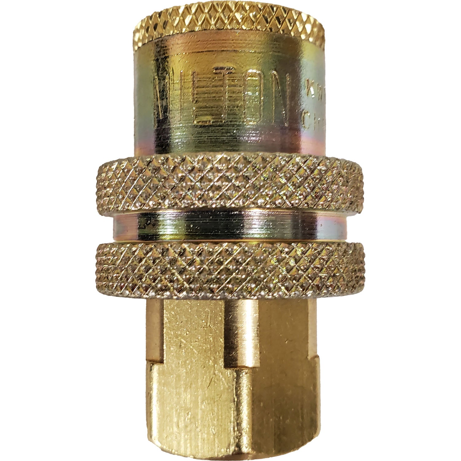 Milton 787 1/4" FPT Tru Flate T Style Coupler