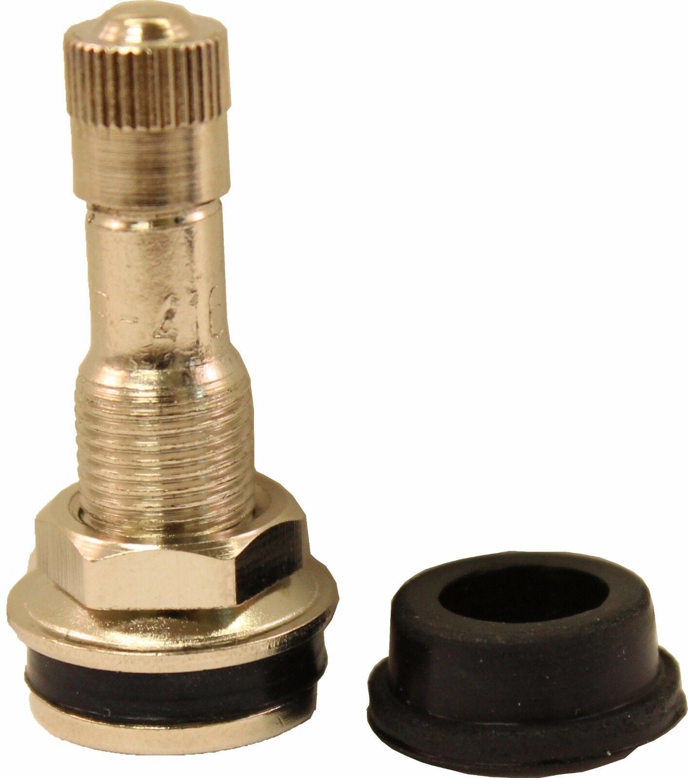 TR416 1-1/4" Chrome Clamp In Valve Stem for .453 and .625 Valve Holes Pack of 10