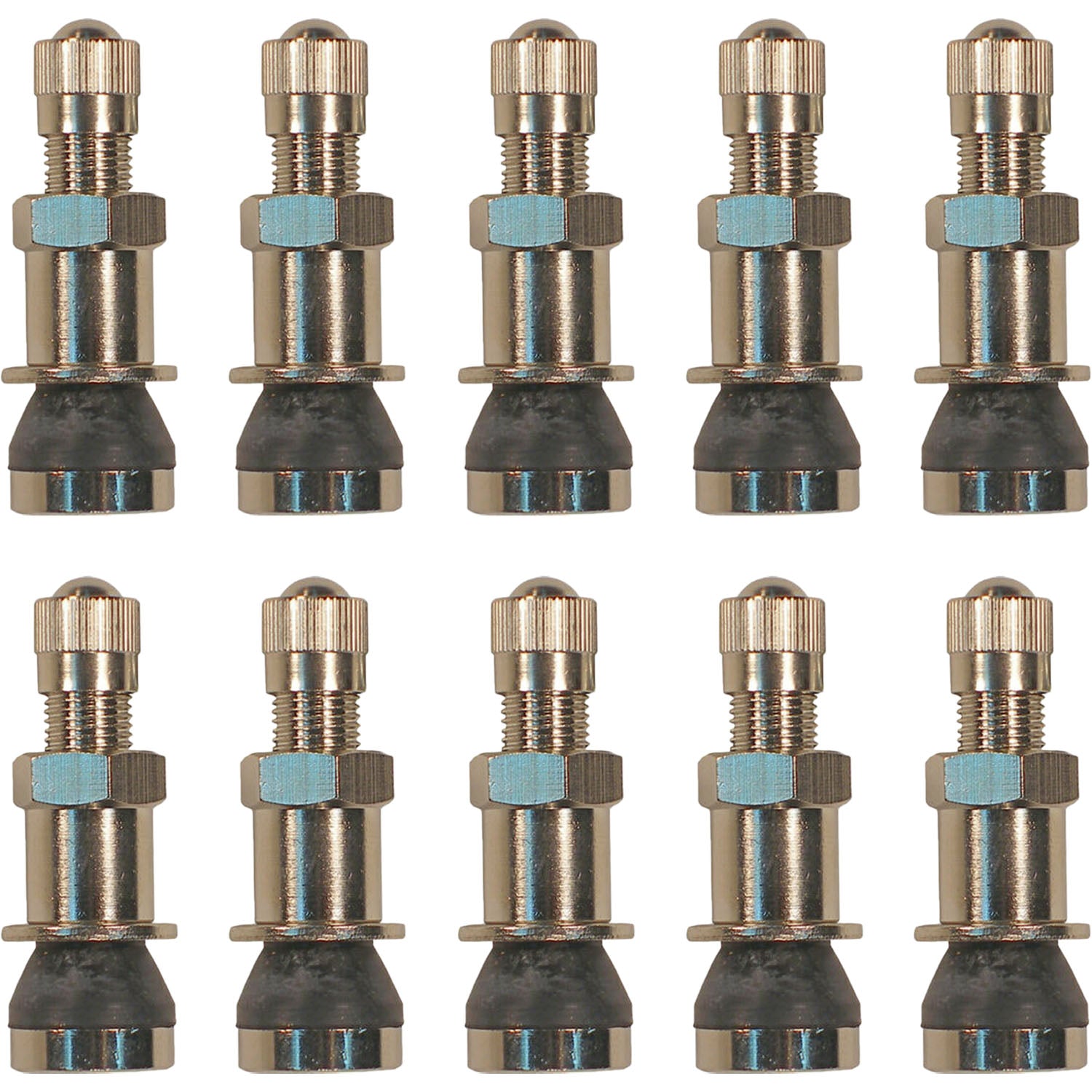 TR416CS 1-1/4" Clamp In Tapered Grommet Valve Stem for .453 .625 Hole Pack of 10