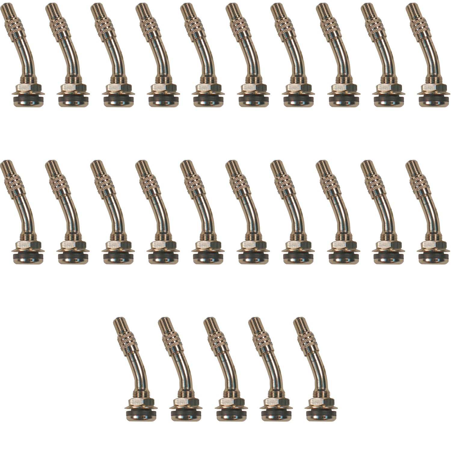 TR416MC 2" Bent Clamp In High Pressure Valve Stem for Dual Wheels Pack of 25