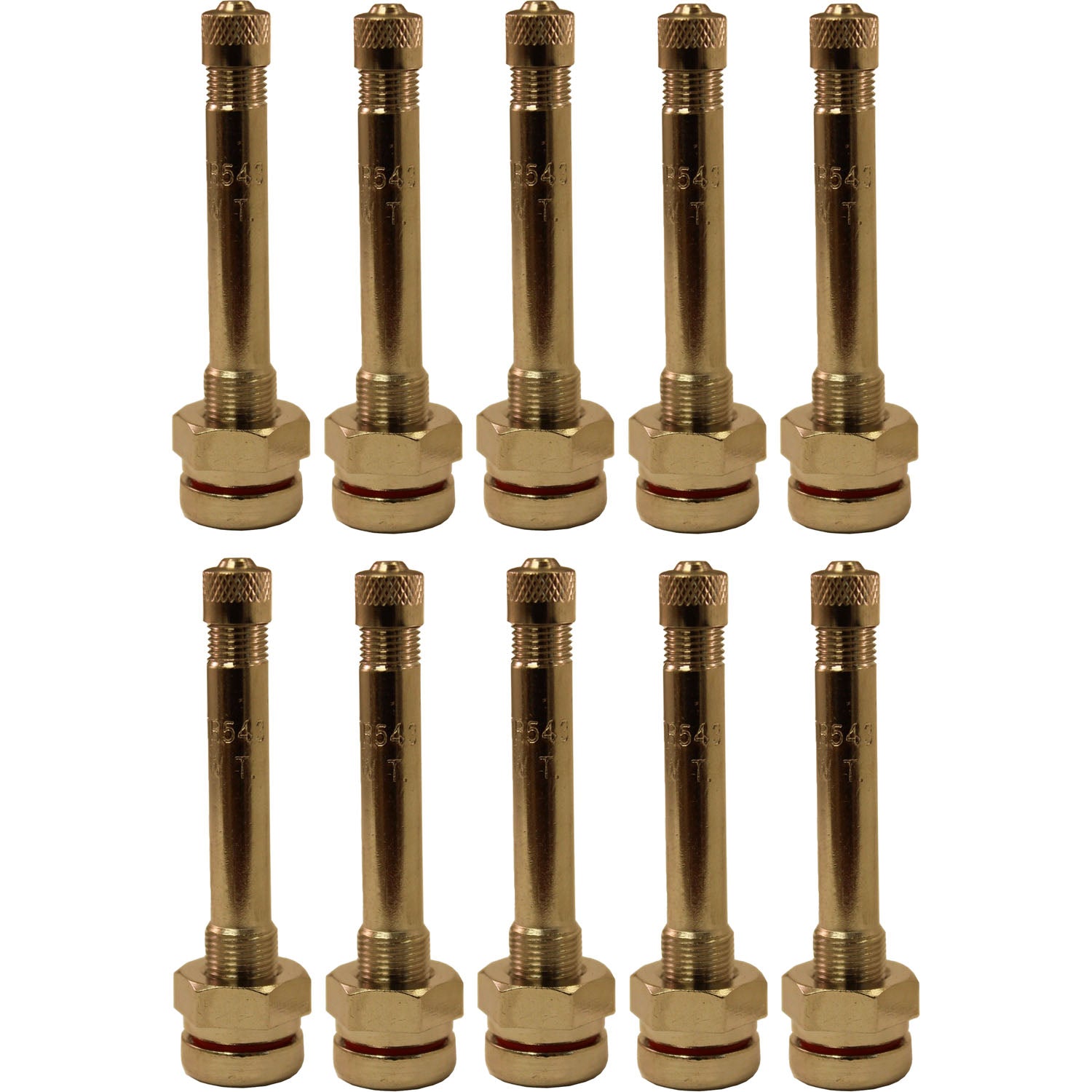 TR543 2.4" Truck Aluminum Wheel Valve Stem with O-ring Pack of 10