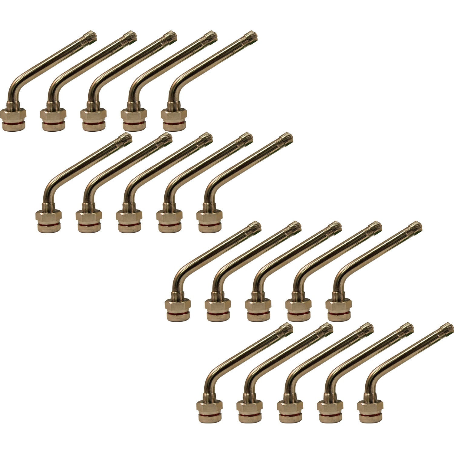 TR545D .98" x 2.6" 60° Bend Truck Valve Stem for Alcoa Aluminum Wheels Pack of 20