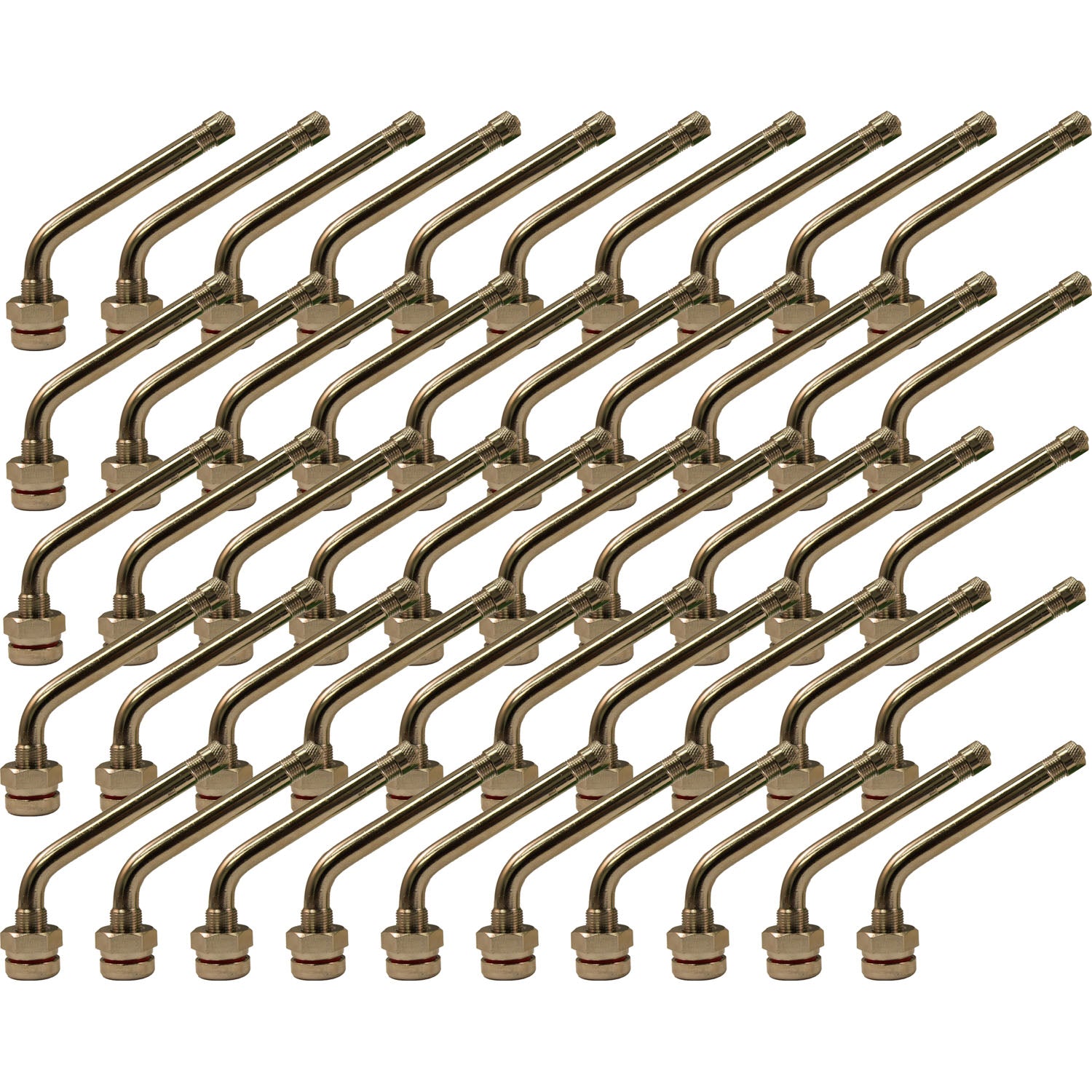 TR545D .98" x 2.6" 60° Bend Truck Valve Stem for Alcoa Aluminum Wheels Pack of 50