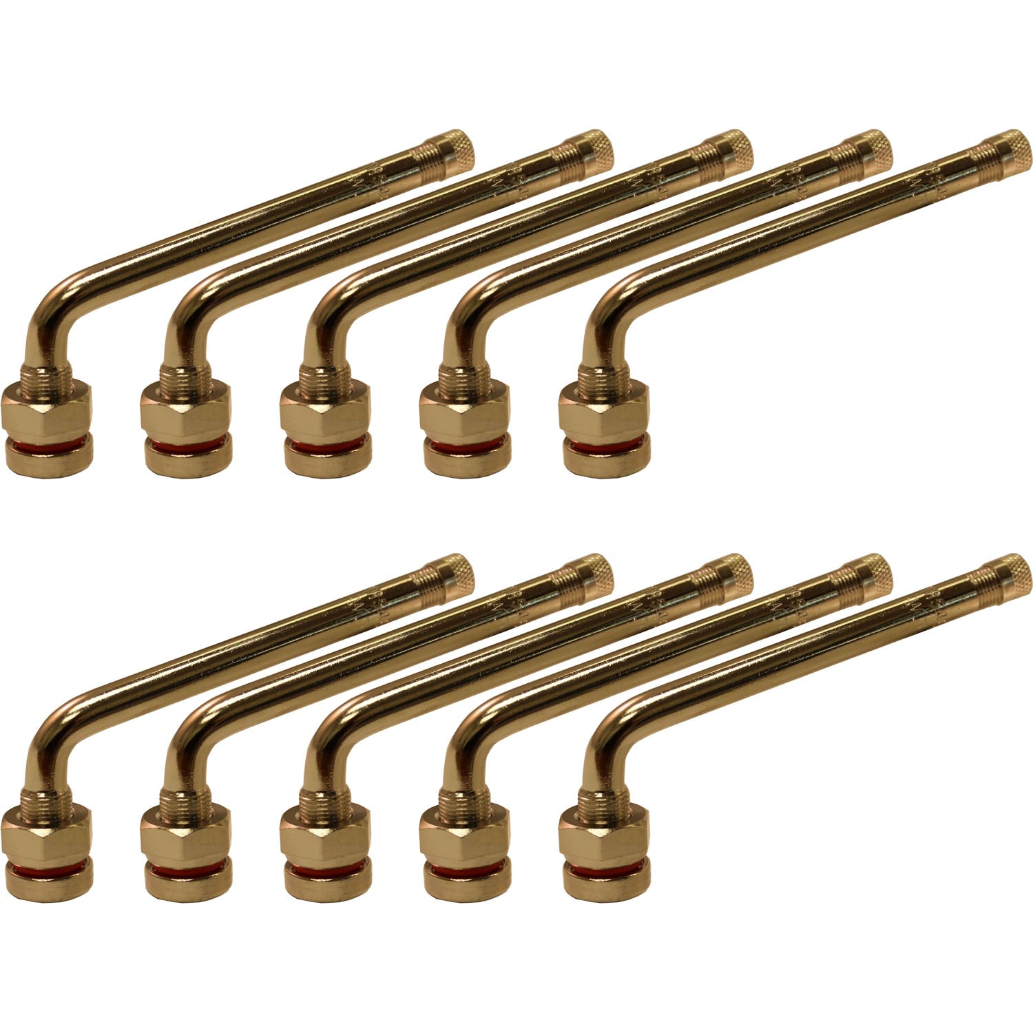 TR546E .98" x 3.35" with 75° Bend Aluminum Wheel Truck Valve Stem Pack of 10