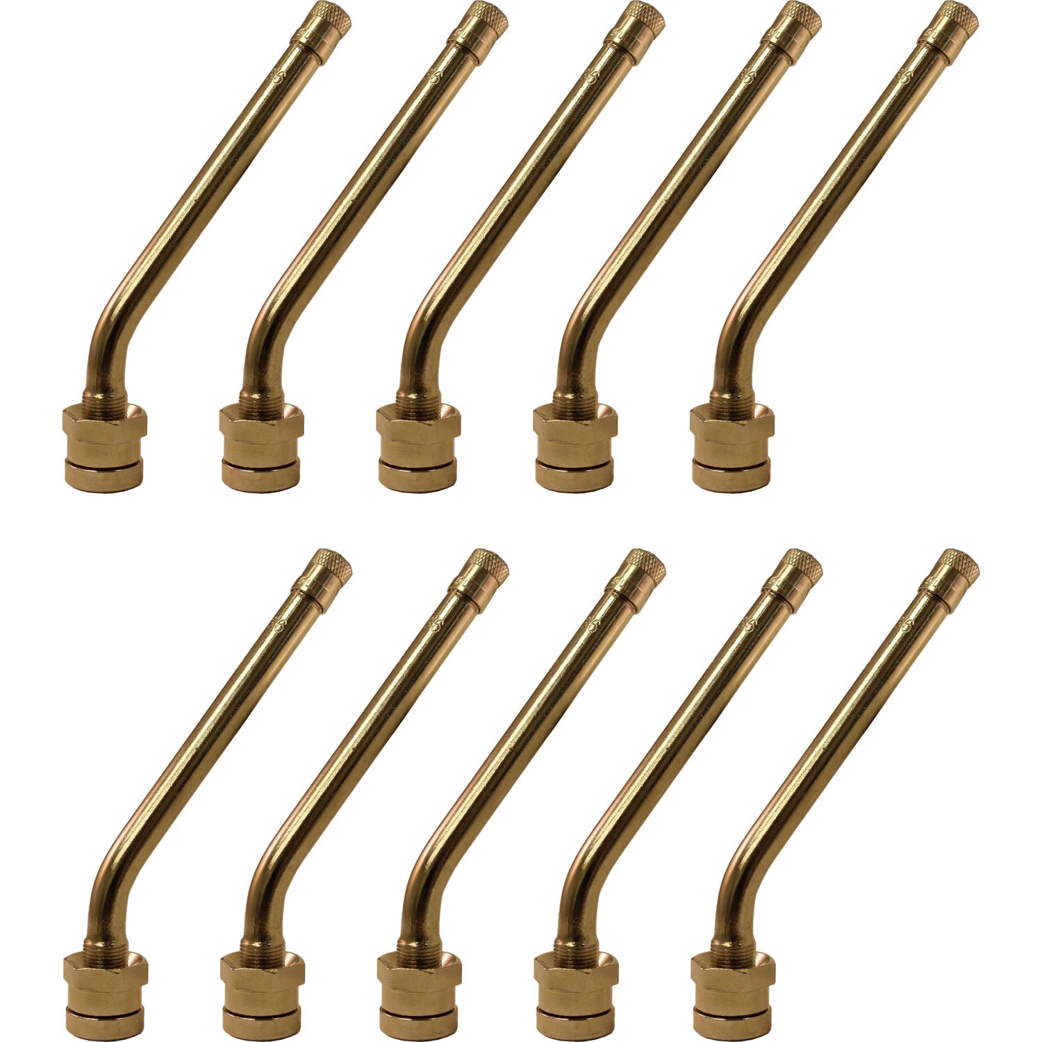 TR546G .98" x 3.35" with 36° Bend Aluminum Wheel Truck Valve Stem Pack of 10