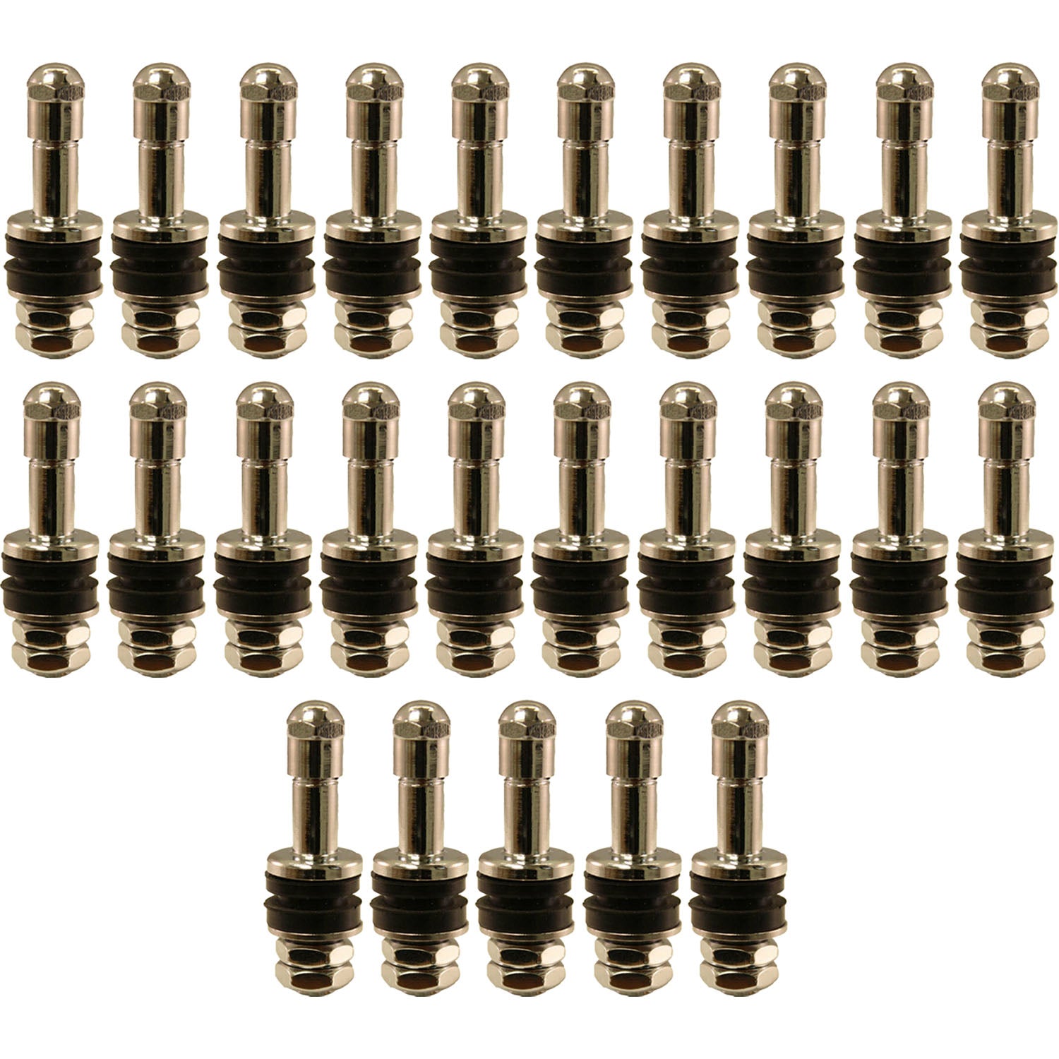 TV6030 Einky 1-1/4" High Performance No Show Chrome Plated Valve Stem Pack of 25