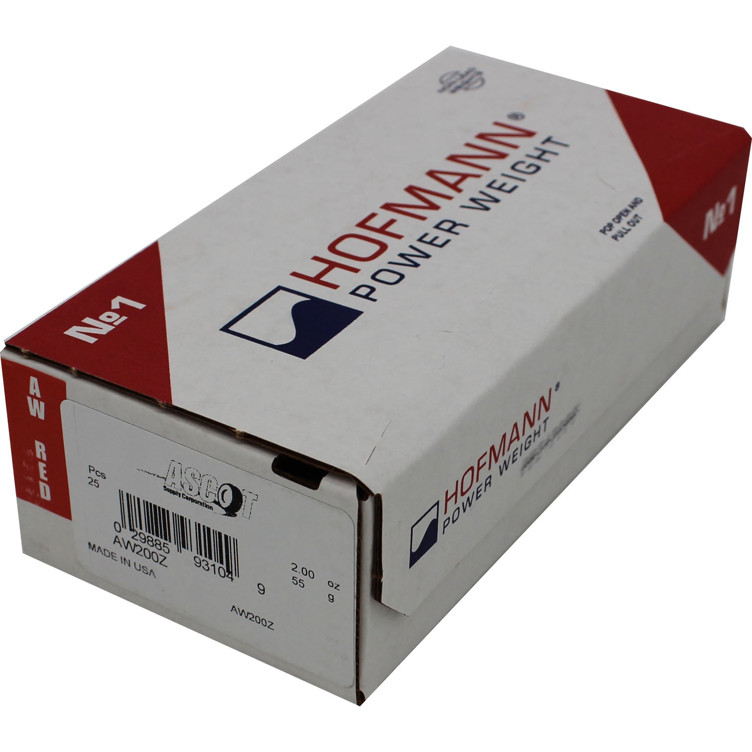 Perfect Equipment AW200Z Coated Zinc Wheel Weight 2.00 oz - Box of 25