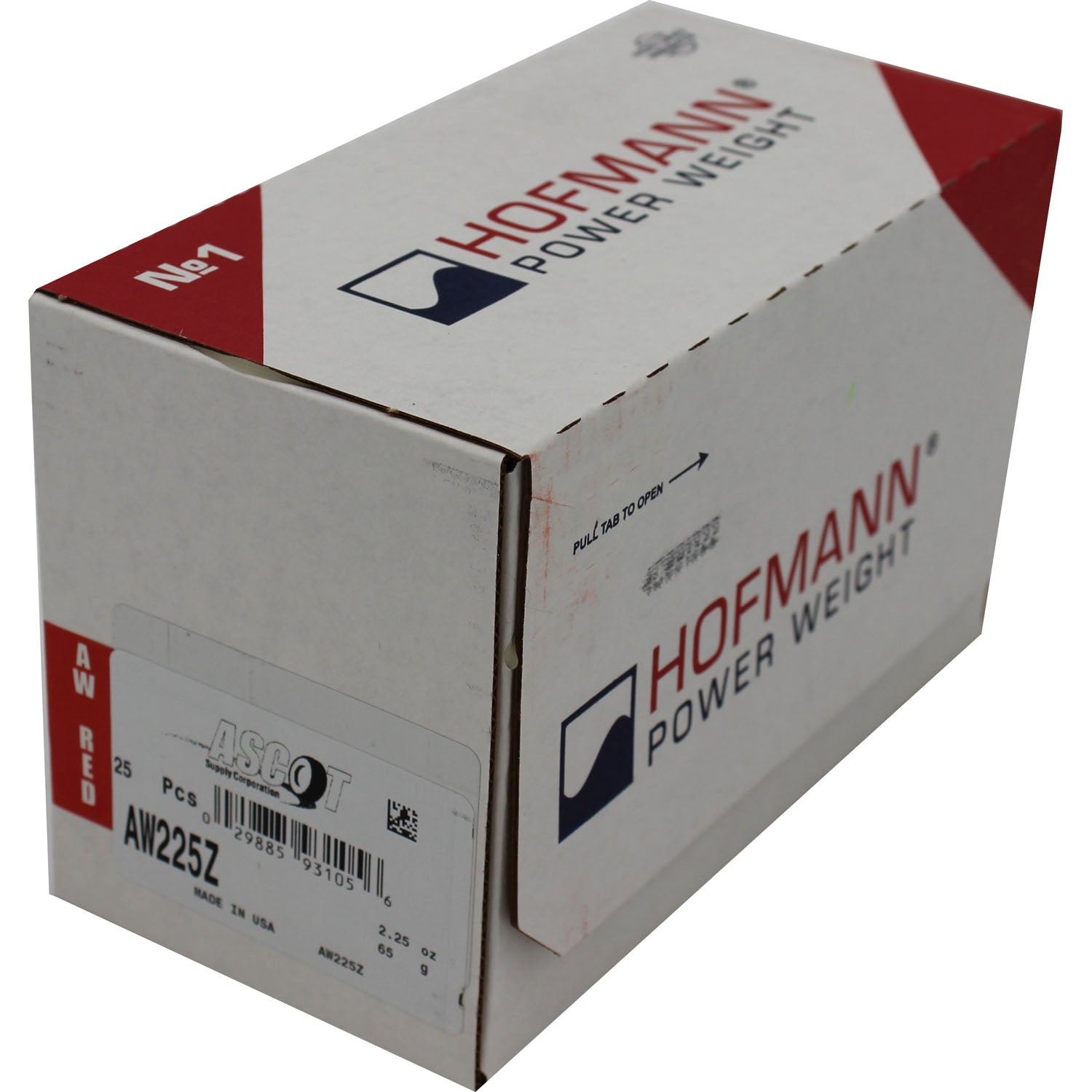 Perfect Equipment AW225Z Coated Zinc Wheel Weight 2.25 oz. - Box of 25