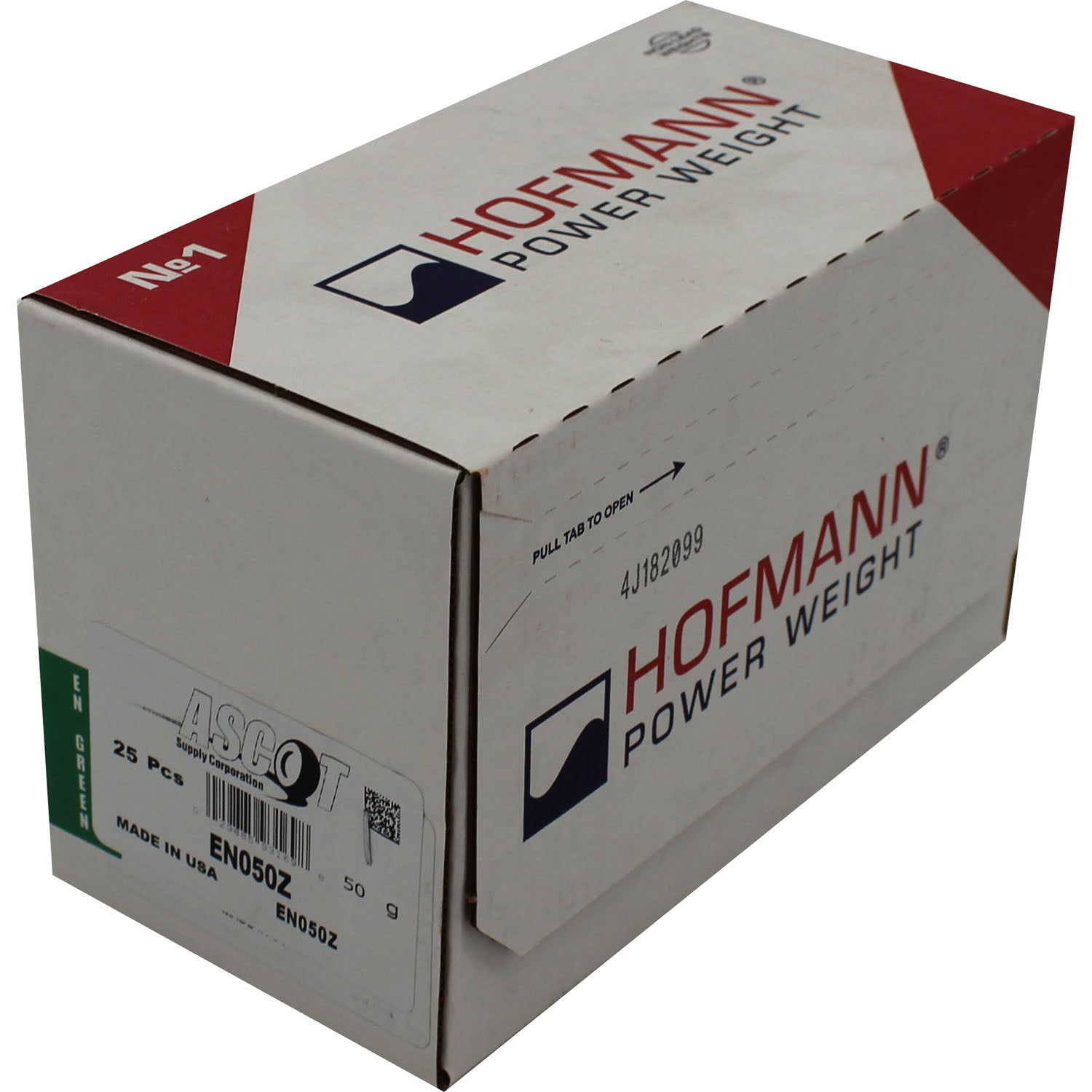 Perfect Equipment EN050Z Coated Zinc Wheel Weight 50gm (1.75 oz) - Box of 25