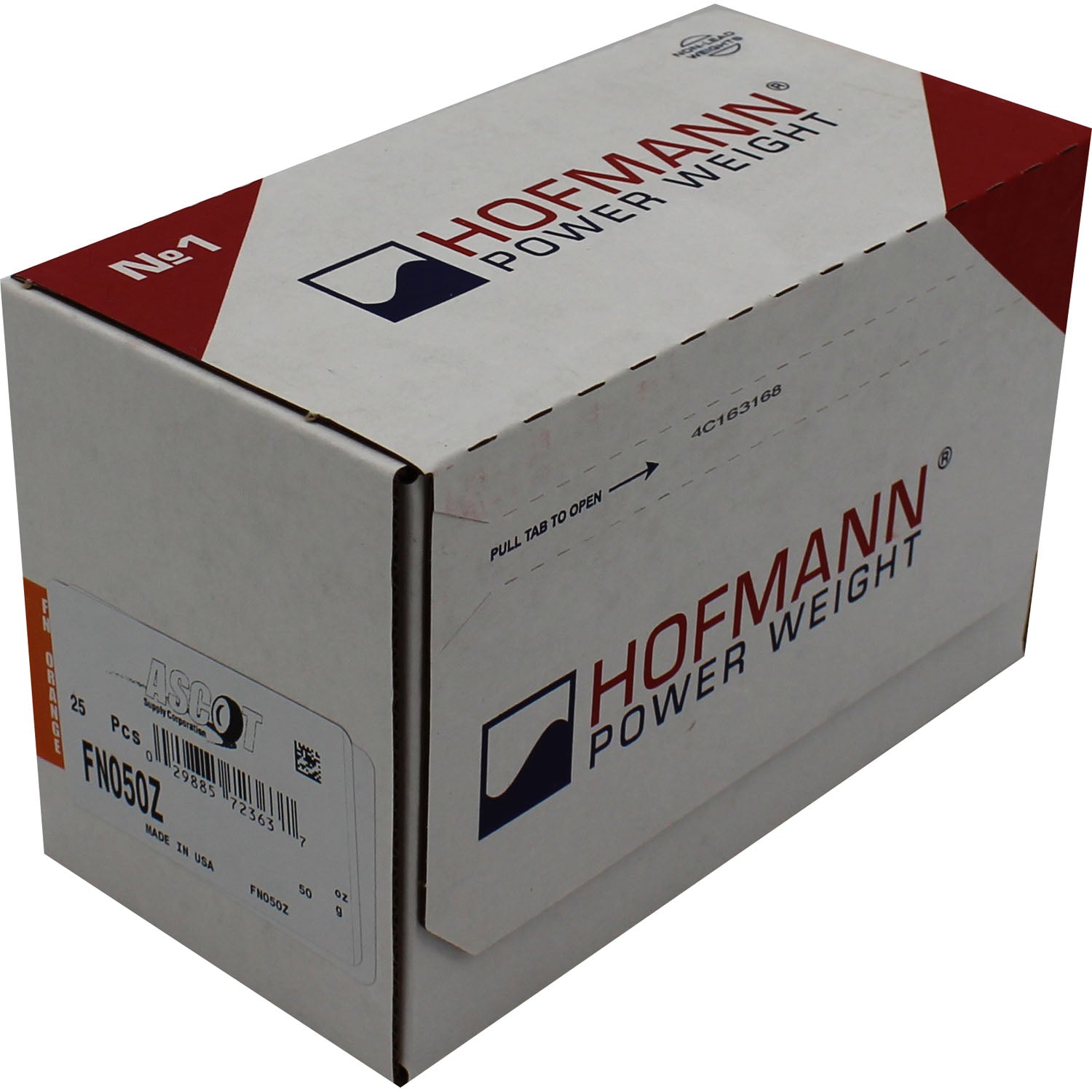 Perfect Equipment FN050Z Coated Zinc Wheel Weight 50gm - Box of 25