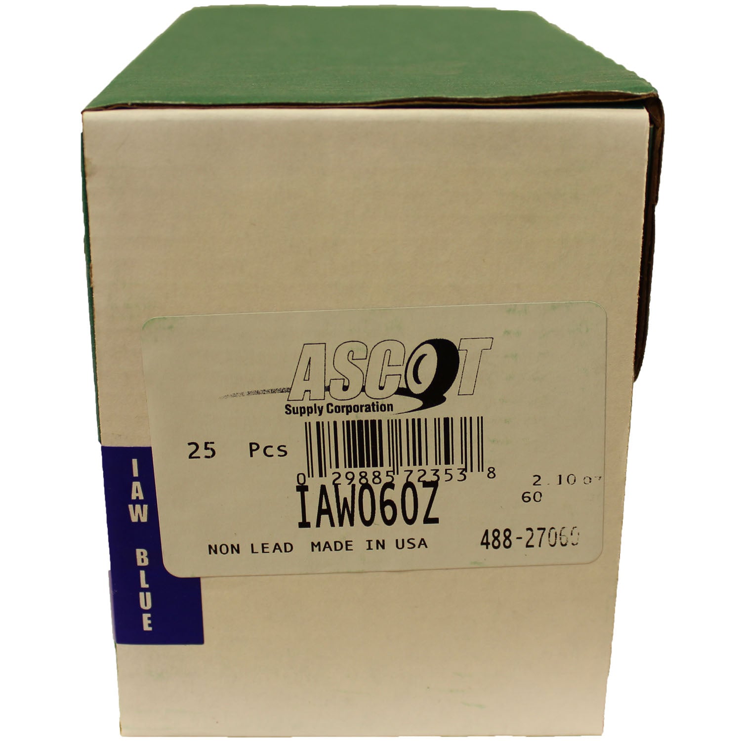 Perfect Equipment IAW060Z Coated Zinc Wheel Weight 60gm (2.10 oz) - Box of 25