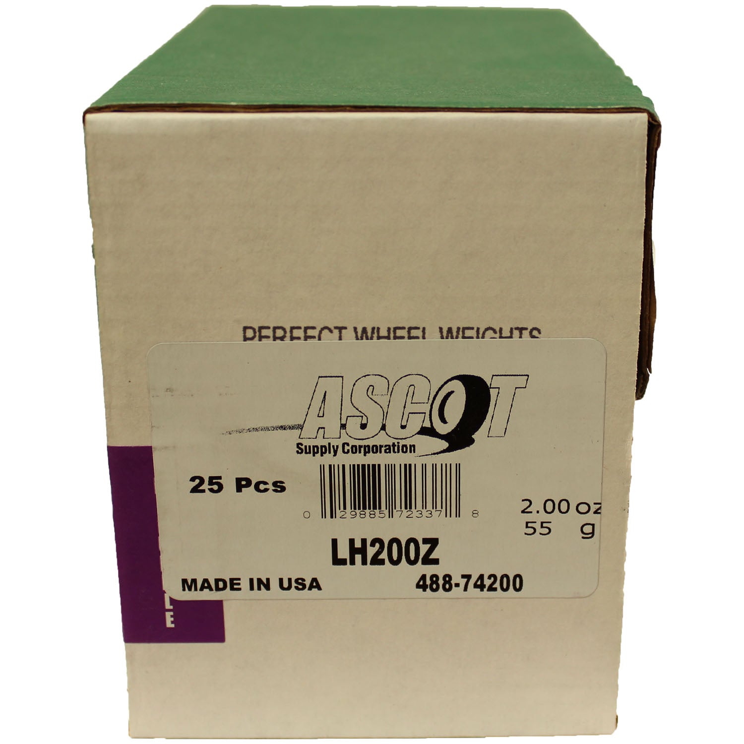 Perfect Equipment LH200Z Coated Zinc Wheel Weight 2.00 oz - Box of 25
