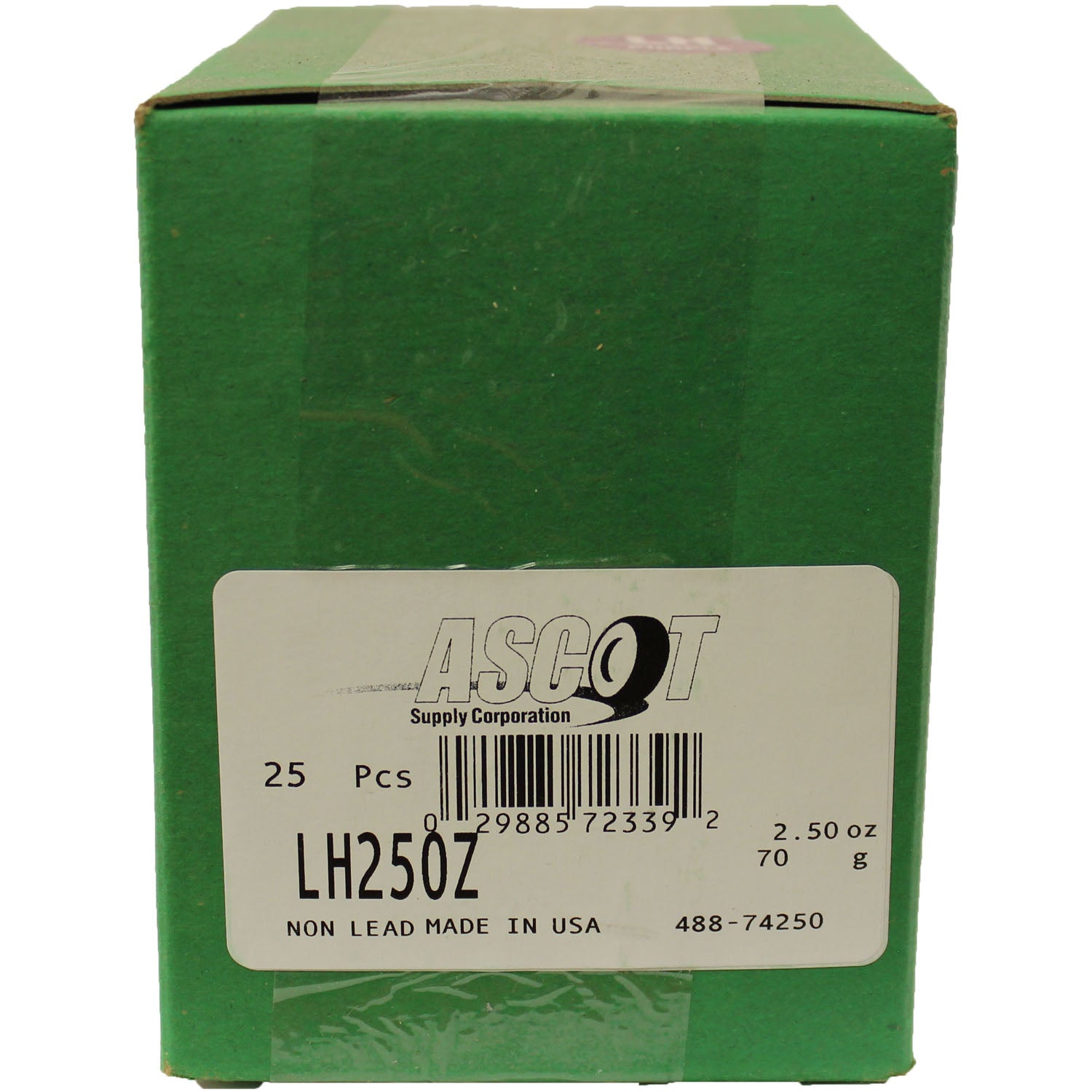 Perfect Equipment LH250Z Coated Zinc Wheel Weight 2.50oz - Box of 25