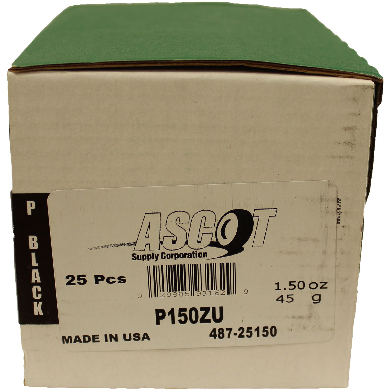 Perfect Equipment P150ZU Uncoated Zinc Wheel Weight 1.50oz - Box of 25