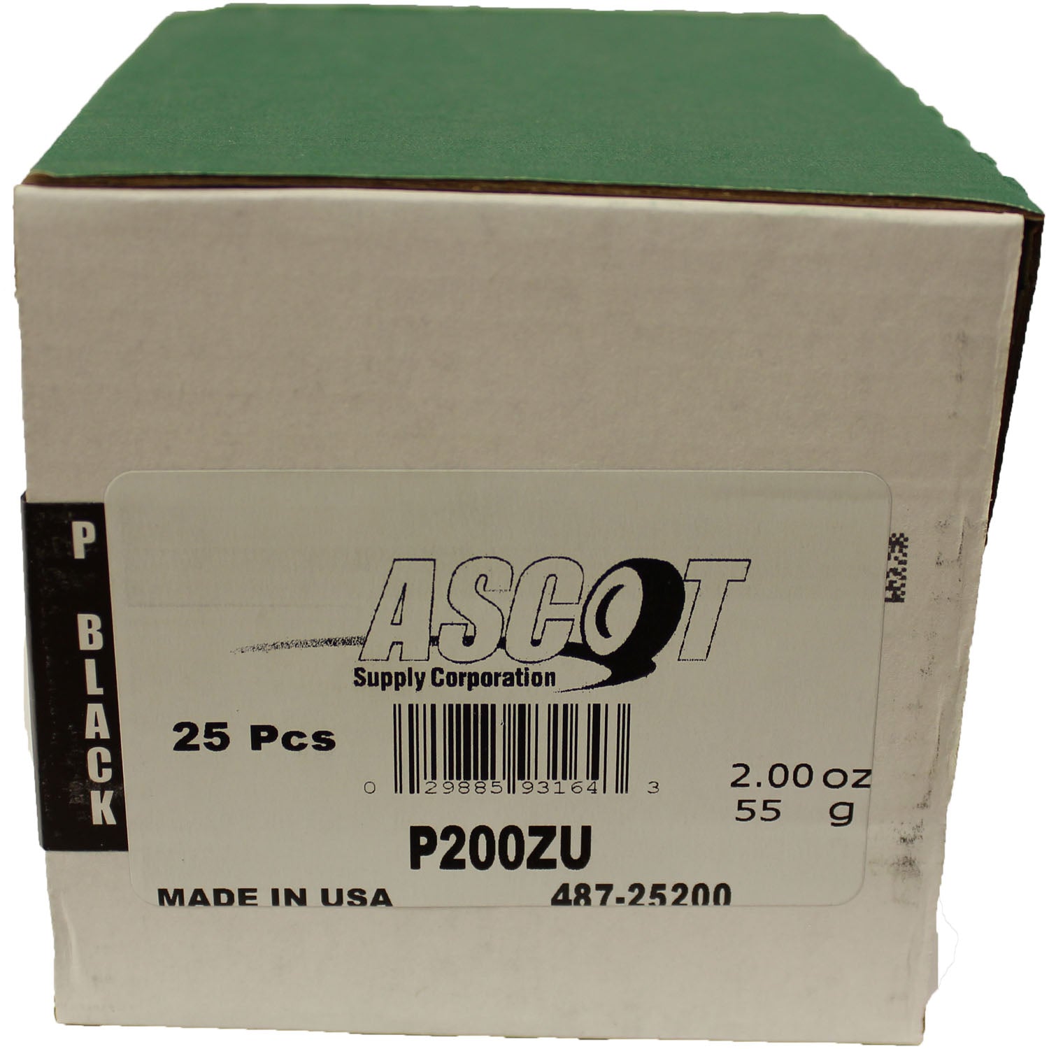Perfect Equipment P200ZU Uncoated Zinc Wheel Weight 2.00oz - Box of 25