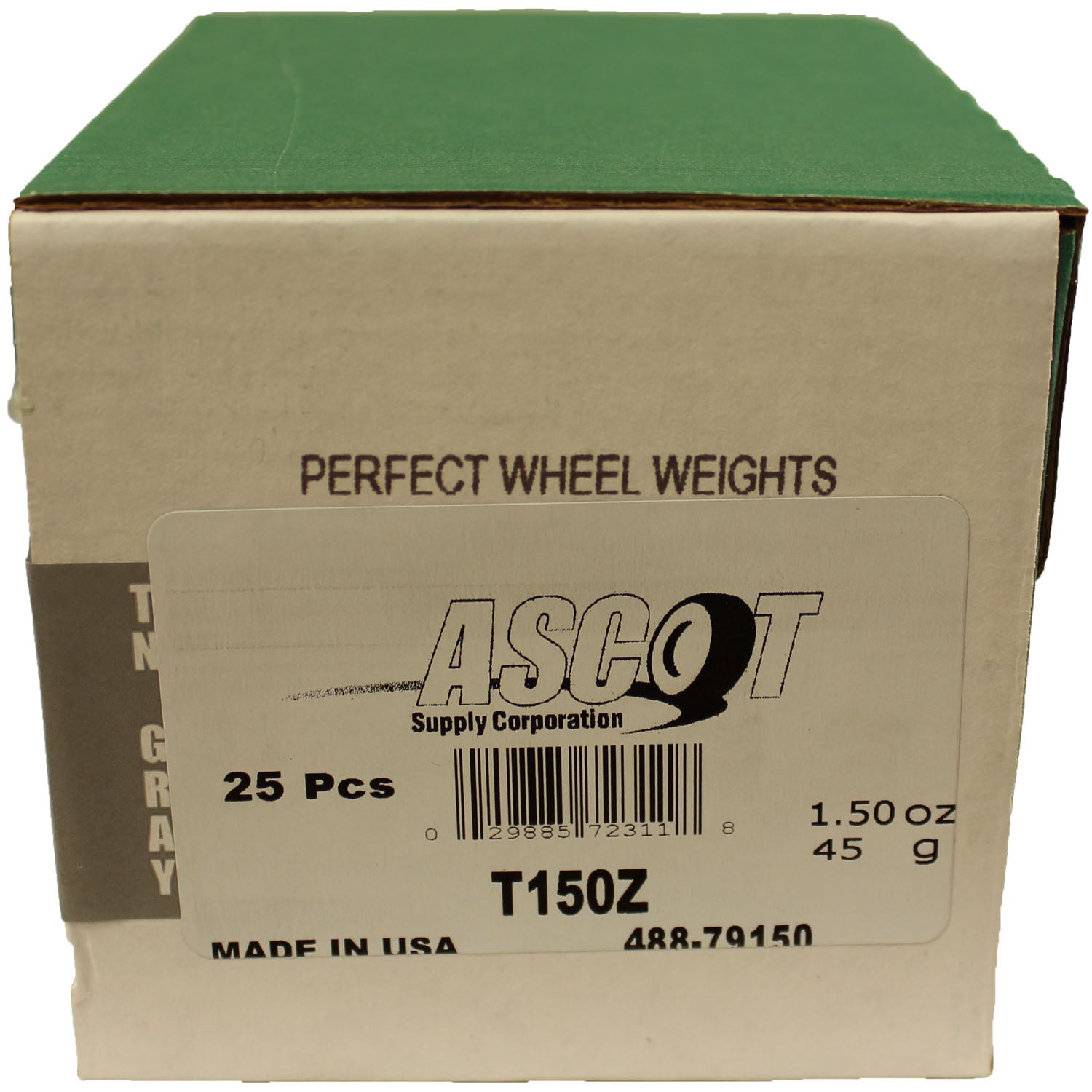 Perfect Equipment T150Z Coated Zinc Wheel Weight 1.50 oz - Box of 25