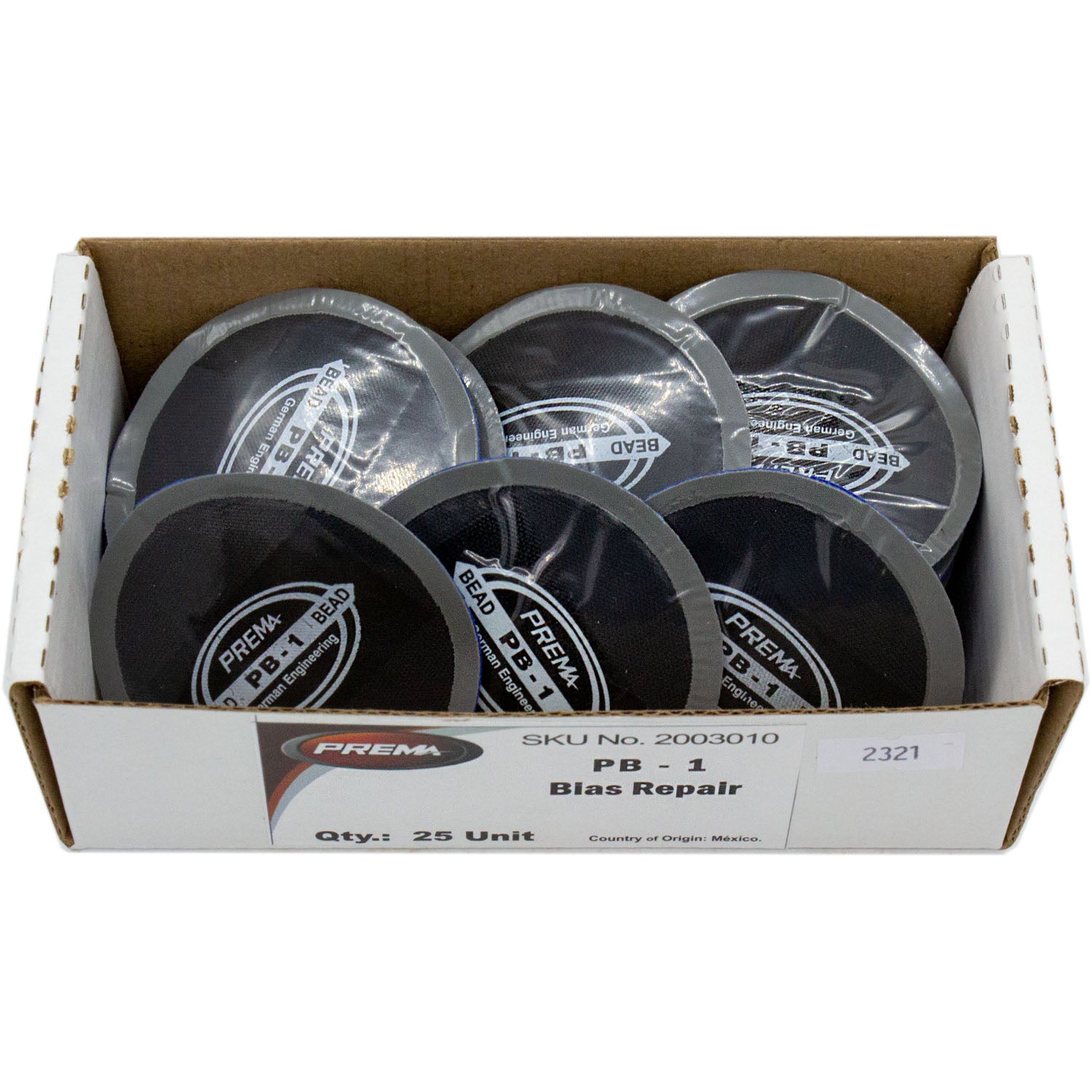Prema PB-1 Round Bias Tire Patch 2-1/4" 1 Ply Box of 25