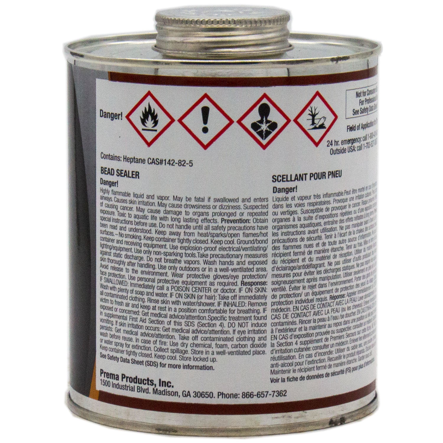 Prema PBS-32 Bead Sealer with Brush Top Can 32oz.